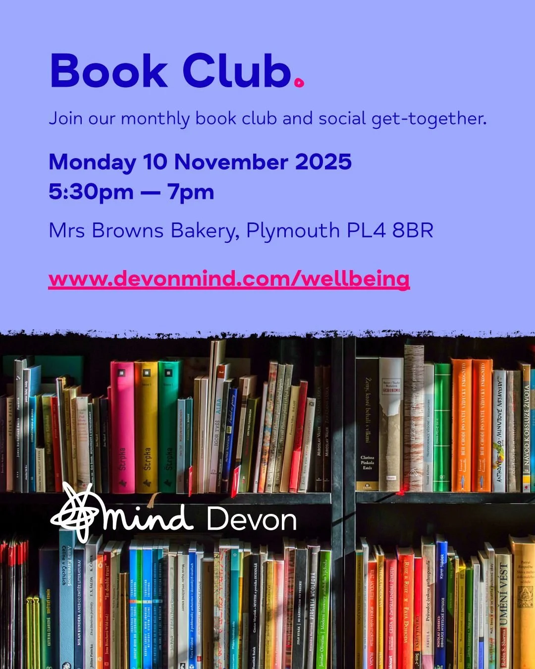 📖 Monthly #BookClub and social evening get-together at @mrsbrownsbakes!

We invite you to join our group to connect with others through reading, sharing book recommendations, and enjoying the opportunity to relax and listen to others share their lov