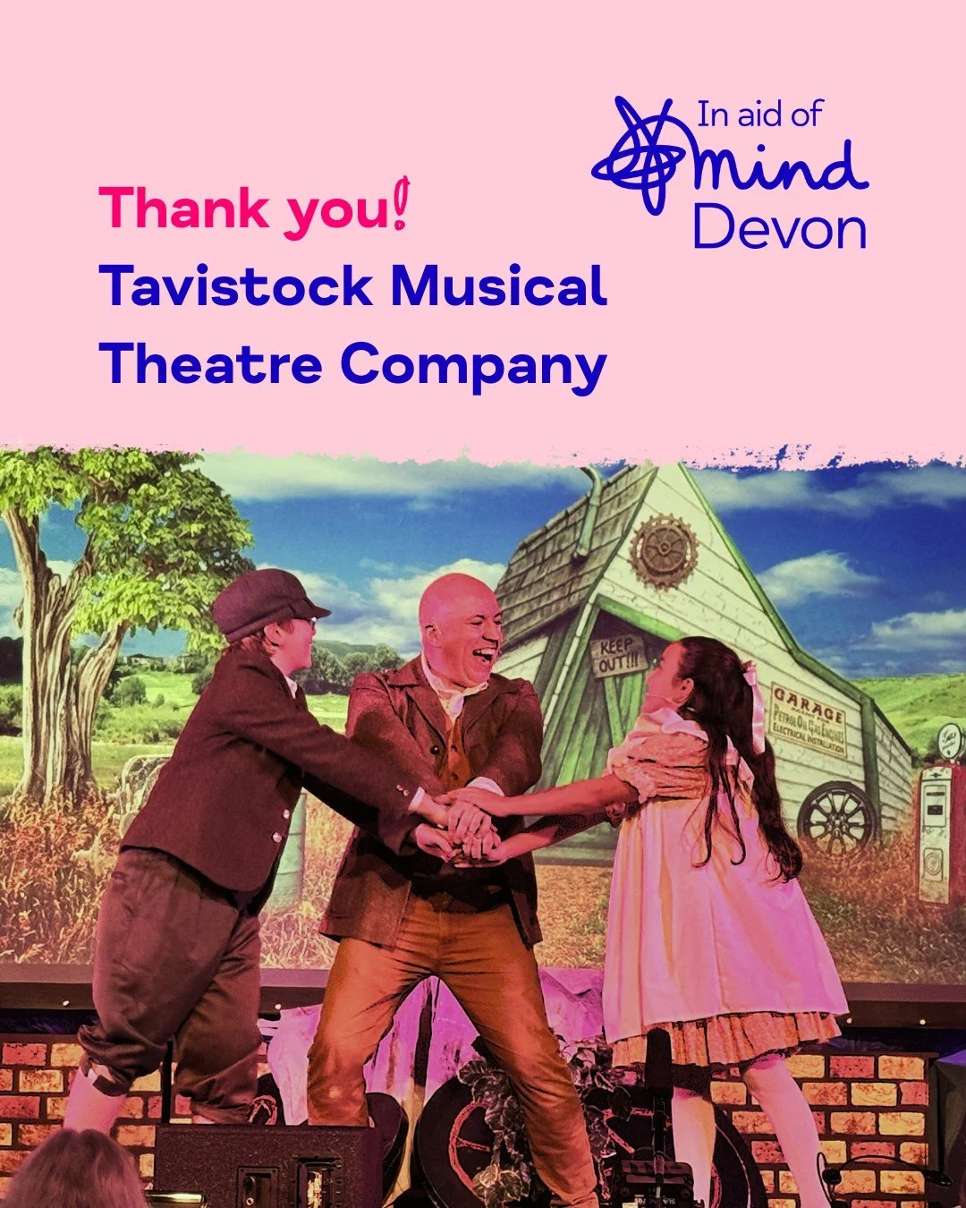 #FundraiserFriday

We would like to share our thanks to the 𝗧𝗮𝘃𝗶𝘀𝘁𝗼𝗰𝗸 𝗠𝘂𝘀𝗶𝗰𝗮𝗹 𝗧𝗵𝗲𝗮𝘁𝗿𝗲 𝗖𝗼𝗺𝗽𝗮𝗻𝘆 for raising &pound;𝟰𝟬𝟬 for better mental health across #Devon during their annual production! 💙

The local community amate