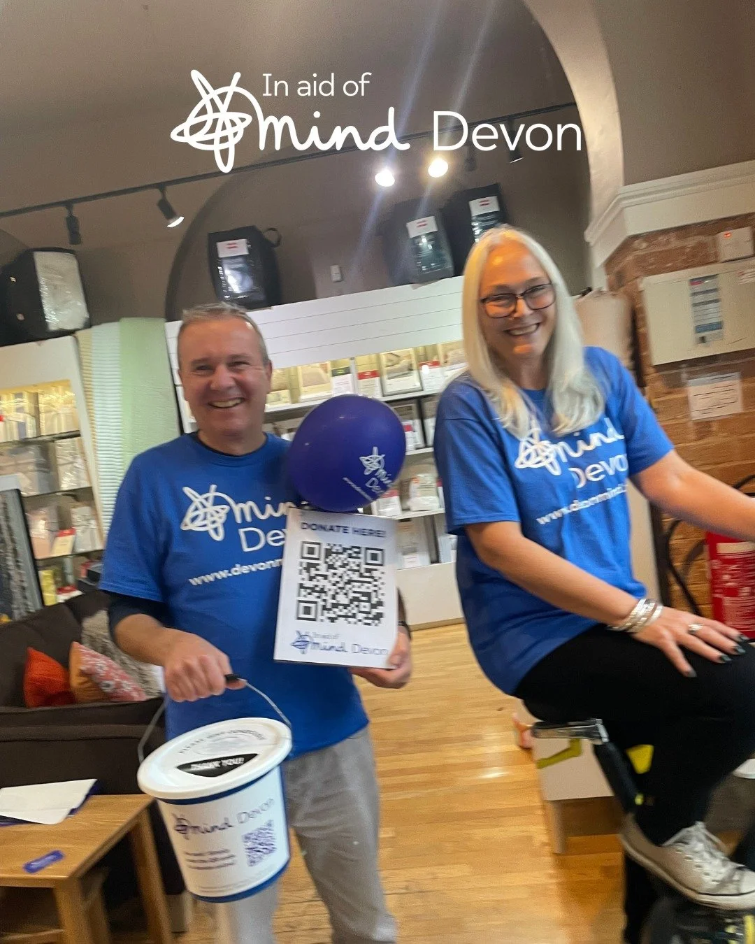 #FundraiserFriday

We would like to share a shoutout to the amazing team at @the_bed_expert, who are currently completing their 500-mile in-store cycling challenge in aid of Devon Mind. 💙 The Kingsbridge team has been cycling away to smash their goa