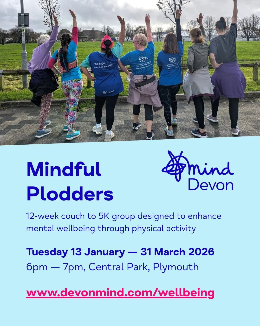 We're excited to share a new date for our 𝗠𝗶𝗻𝗱𝗳𝘂𝗹 𝗣𝗹𝗼𝗱𝗱𝗲𝗿𝘀: 12-week couch to 5K programme in #Plymouth! 👟

Are you looking to start running but not sure where to begin? Want some friendly faces to keep you company? 

&bull; No experie