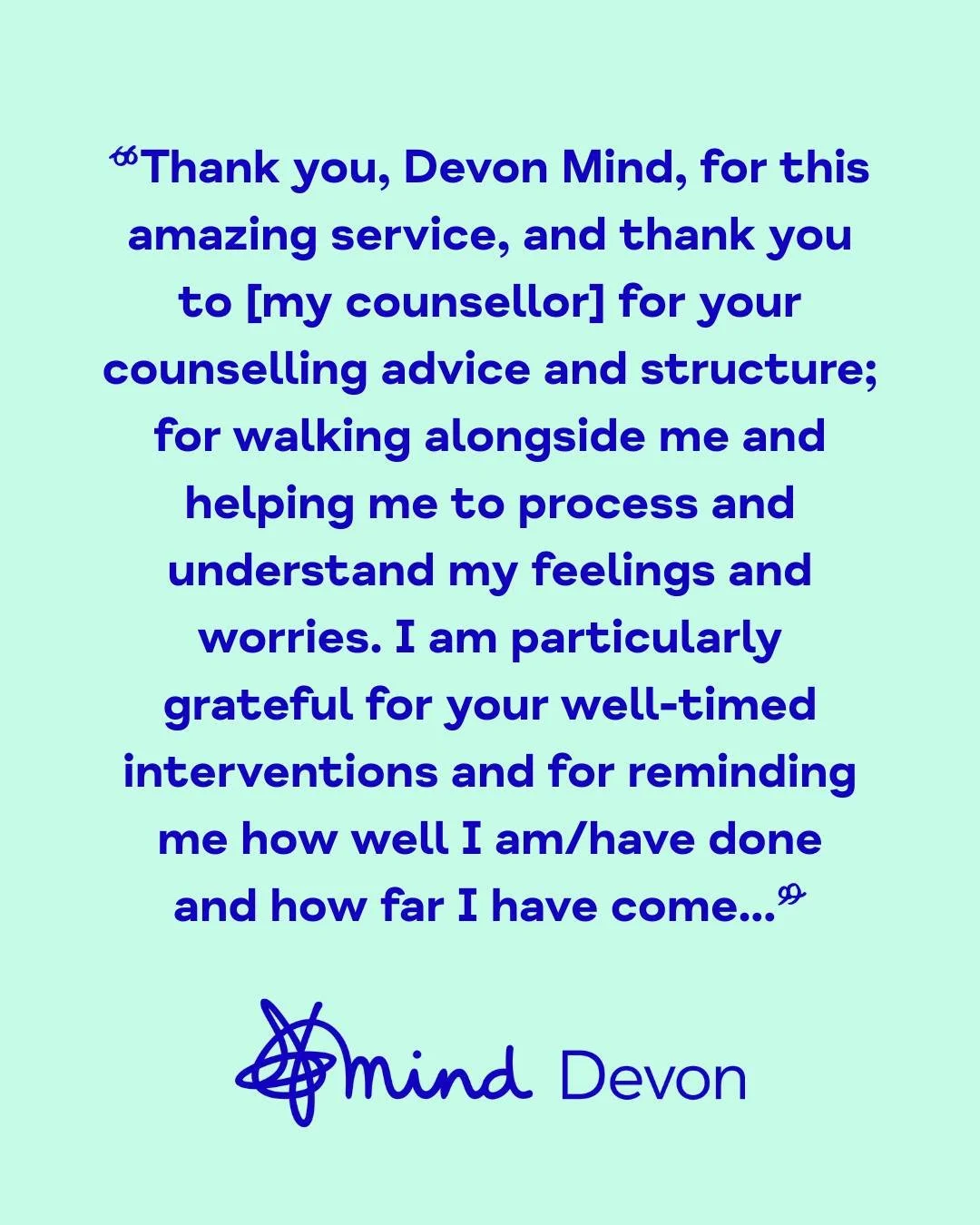 💬 2025 Counselling Feedback

If you would like to access 1:1 support in the new year and talk to a professional about your thoughts and feelings, you can register to access our counselling support, and we will be in touch to arrange an initial asses