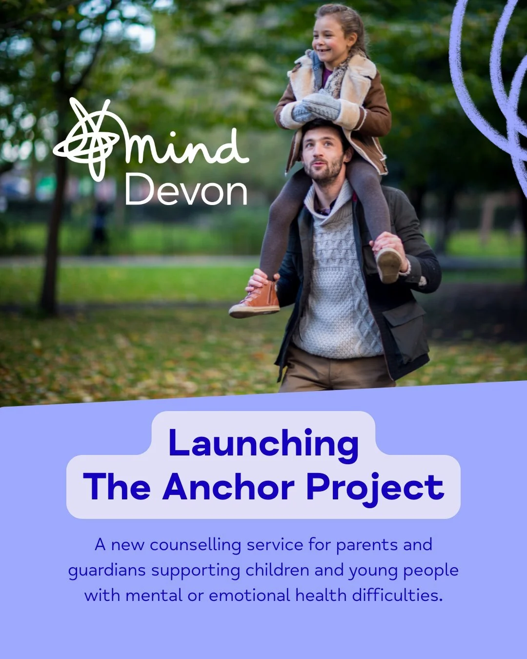 We are pleased to share The Anchor Project, a new counselling service for parents and guardians supporting children and young people with mental or emotional health difficulties, made possible thanks to the generous support of @focus_foundation_uk.

