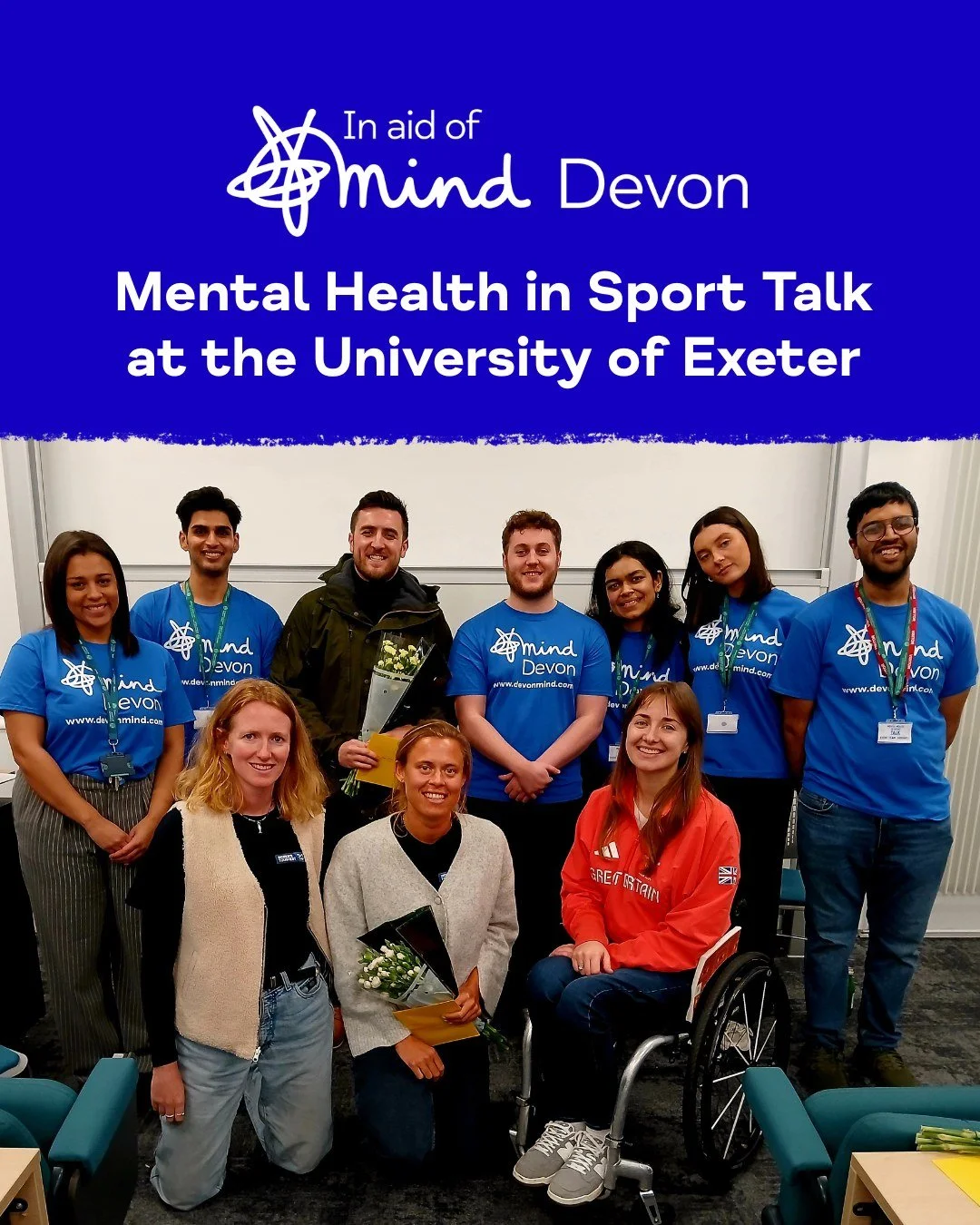 #FundraiserFriday

We would like to share a big thank you to everyone involved in the recent 𝗠𝗲𝗻𝘁𝗮𝗹 𝗛𝗲𝗮𝗹𝘁𝗵 𝗶𝗻 𝗦𝗽𝗼𝗿𝘁 𝗧𝗮𝗹𝗸 on Thursday 12 February 2026, at @uniofexeter. The event was a great success and raised a fantastic &pound