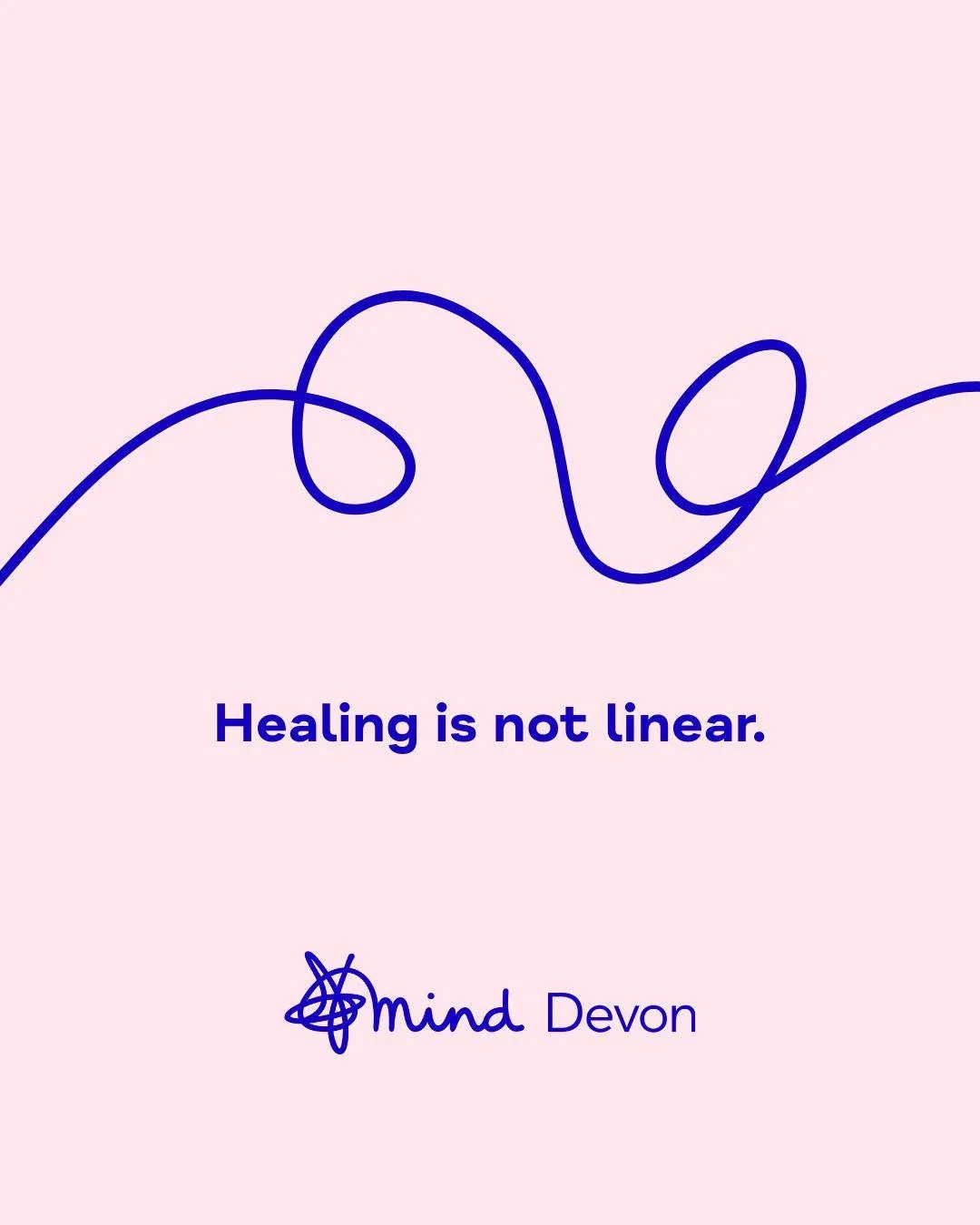 Healing isn&rsquo;t a straight line. It&rsquo;s full of twists, turns, and loops. And that&rsquo;s okay. Sometimes it can feel like taking one step forward and then two steps back. Progress takes time, and every step counts. 

Reminder to be gentle w