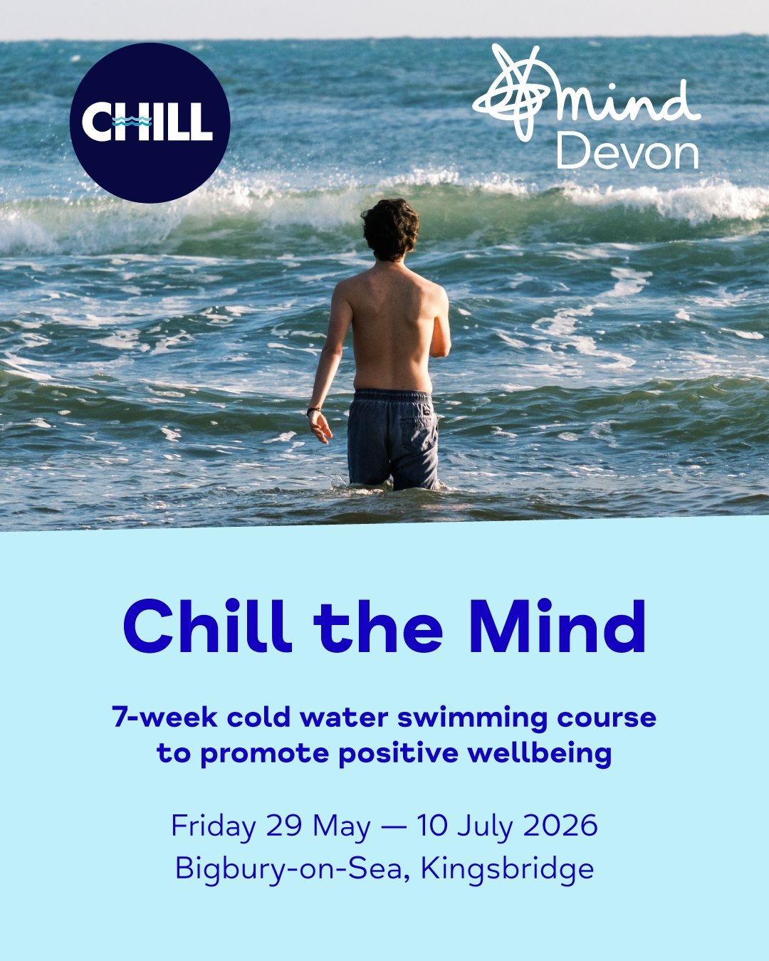 🏊&zwj;♂️ We&rsquo;re super excited to share a new date for our popular cold-water swimming course in collaboration with @chillsouthdevon at Bigbury-on-Sea!

📆 Fridays 29 May &mdash; 10 July  2026
⏰ 10am &mdash; 11am or 11am &mdash; 12 noon (2 avail
