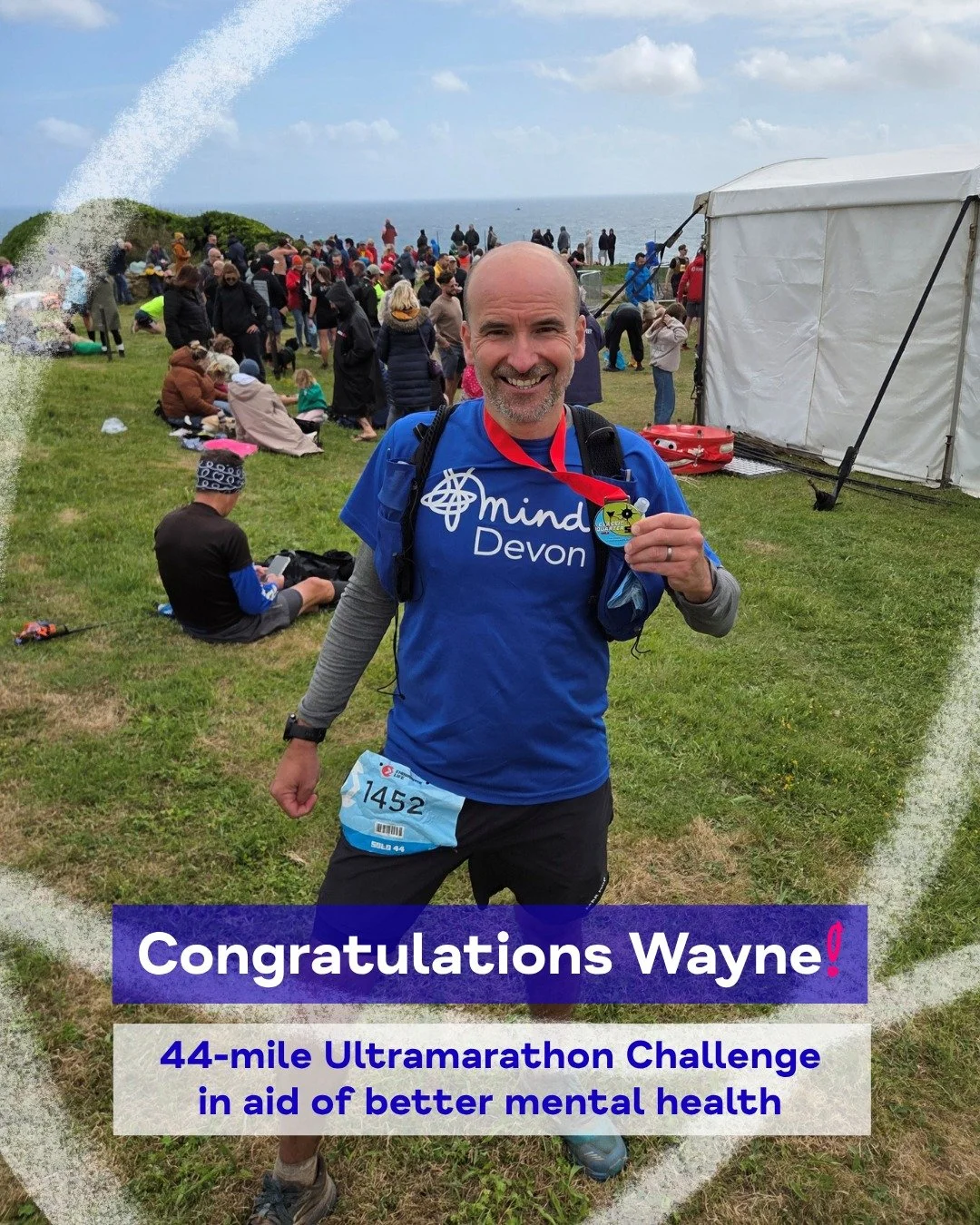 #FundraiserFriday

Earlier this month, we shared that Wayne, our Head of Services, was taking on the incredible ultramarathon challenge from The Lizard to Land's End to fly the flag for better mental health.

We're delighted to share that he complete