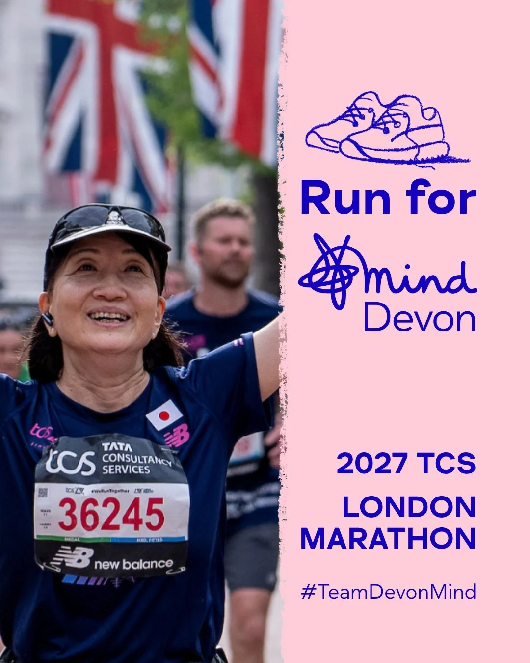 🏃&zwj;♀️ Could 2027 be your London Marathon year?

We&rsquo;re thrilled to have secured two #TeamDevonMind charity places for the 𝟮𝟬𝟮𝟳 𝗧𝗖𝗦 𝗟𝗼𝗻𝗱𝗼𝗻 𝗠𝗮𝗿𝗮𝘁𝗵𝗼𝗻, and are pleased to share that applications are now open! 

Run 26.2 mile