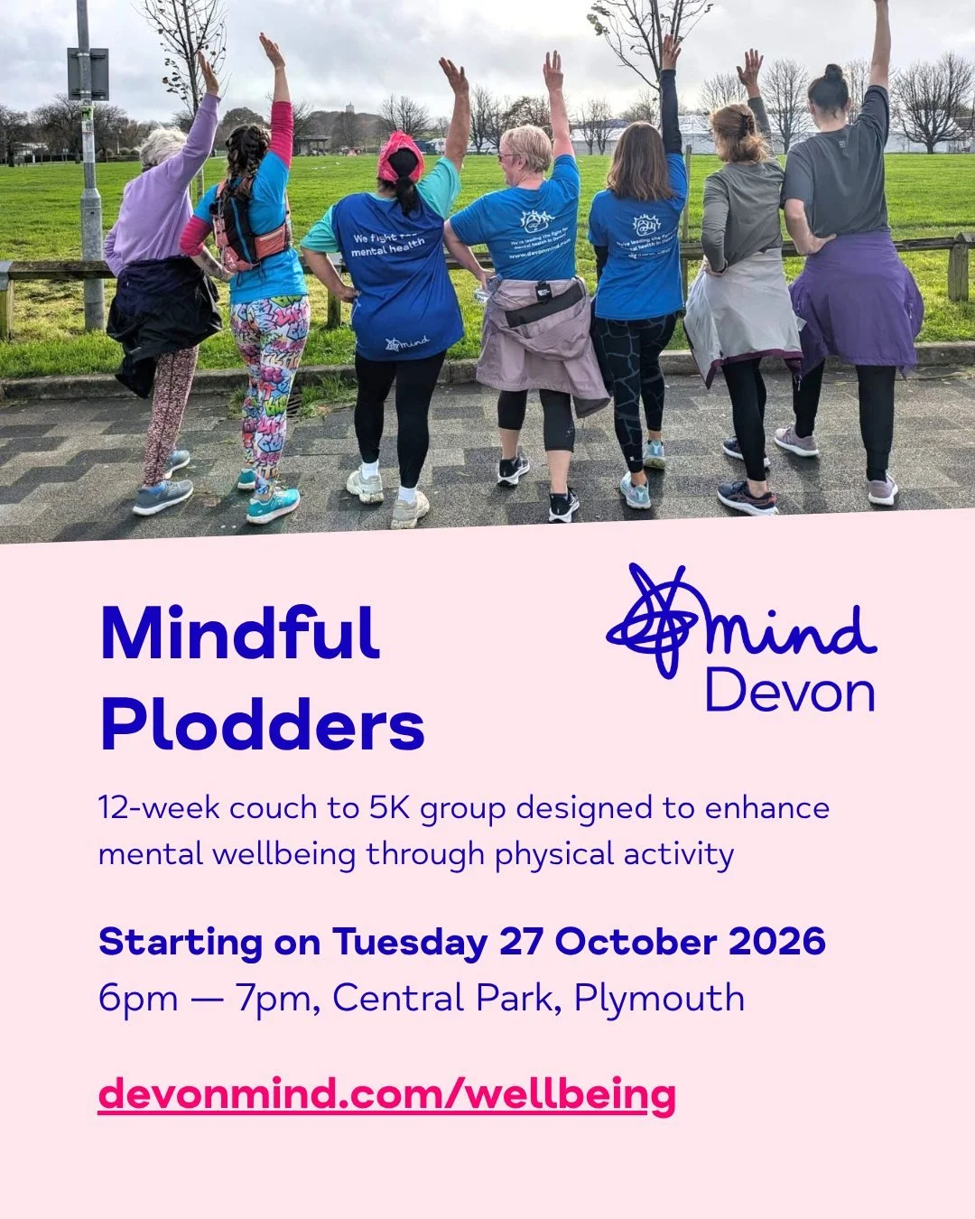 We're excited to share a new date for our 𝗠𝗶𝗻𝗱𝗳𝘂𝗹 𝗣𝗹𝗼𝗱𝗱𝗲𝗿𝘀: 12-week couch to 5K programme in #Plymouth! 👟

Are you looking to start running but not sure where to begin? Want some friendly faces to keep you company? 

&bull; No experie