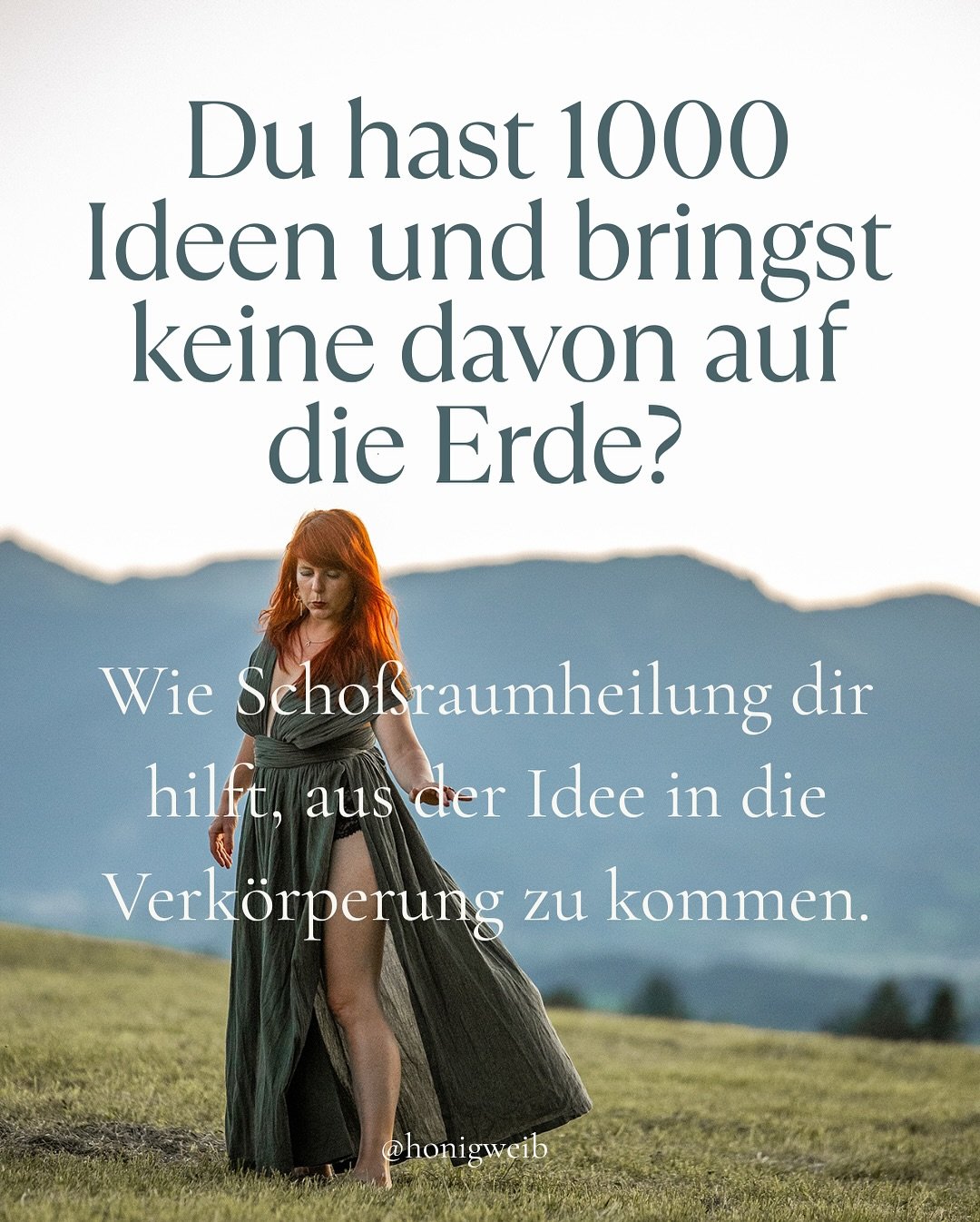 Ganz ehrlich: Ich hatte lange 1000 Ideen,
und die meisten davon kamen nicht auf die Erde.

In meinen sieben Jahren Selbstst&auml;ndigkeit war ich oft voller Feuer, Visionen und M&ouml;glichkeiten,
aber innerlich auch immer wieder &uuml;berfordert, ze