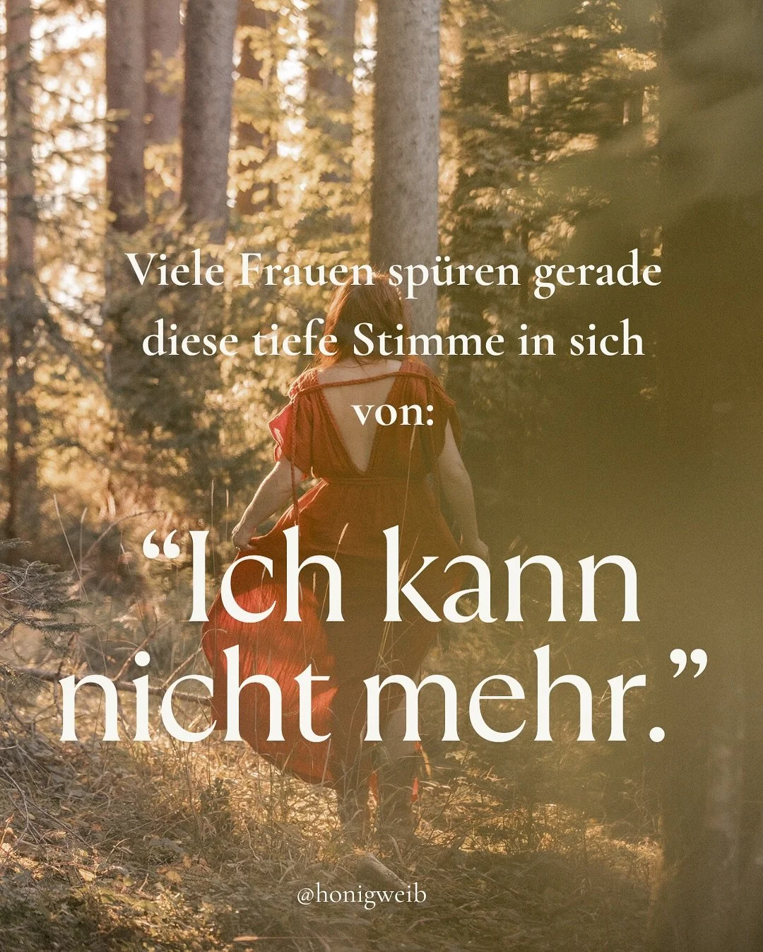 ✨ Sp&uuml;rst du gerade auch diesen inneren Satz von: &bdquo;Ich kann nicht mehr.&ldquo;? So vielen Frauen geht es aktuell so und ich wei&szlig; genau was du meinst &hearts;️. 

Da ist so viel M&uuml;digkeit, vermischt mit einer diffusen Unruhe. 
Ein