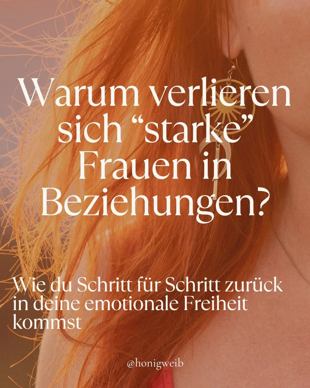 Viele Frauen, die ich begleite, sind starke und kraftvolle Frauen, die ihren Alltag gut meistern. Wahrscheinlich bist du eine von ihnen. 

Doch, wenn du um deine Beziehungen geht, ob romantisch oder auch in deiner Familie, kippst du aus dir heraus un