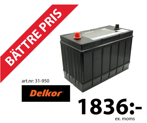 DELKOR 12V Batteri för tunga maskiner