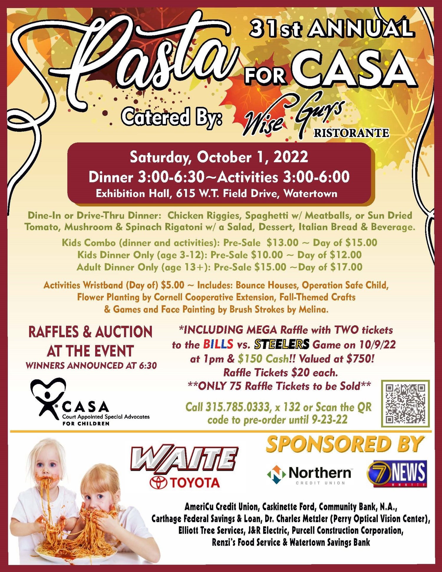 CASA of Jefferson County's 31st Annual Pasta for CASA — CASA of New York  State