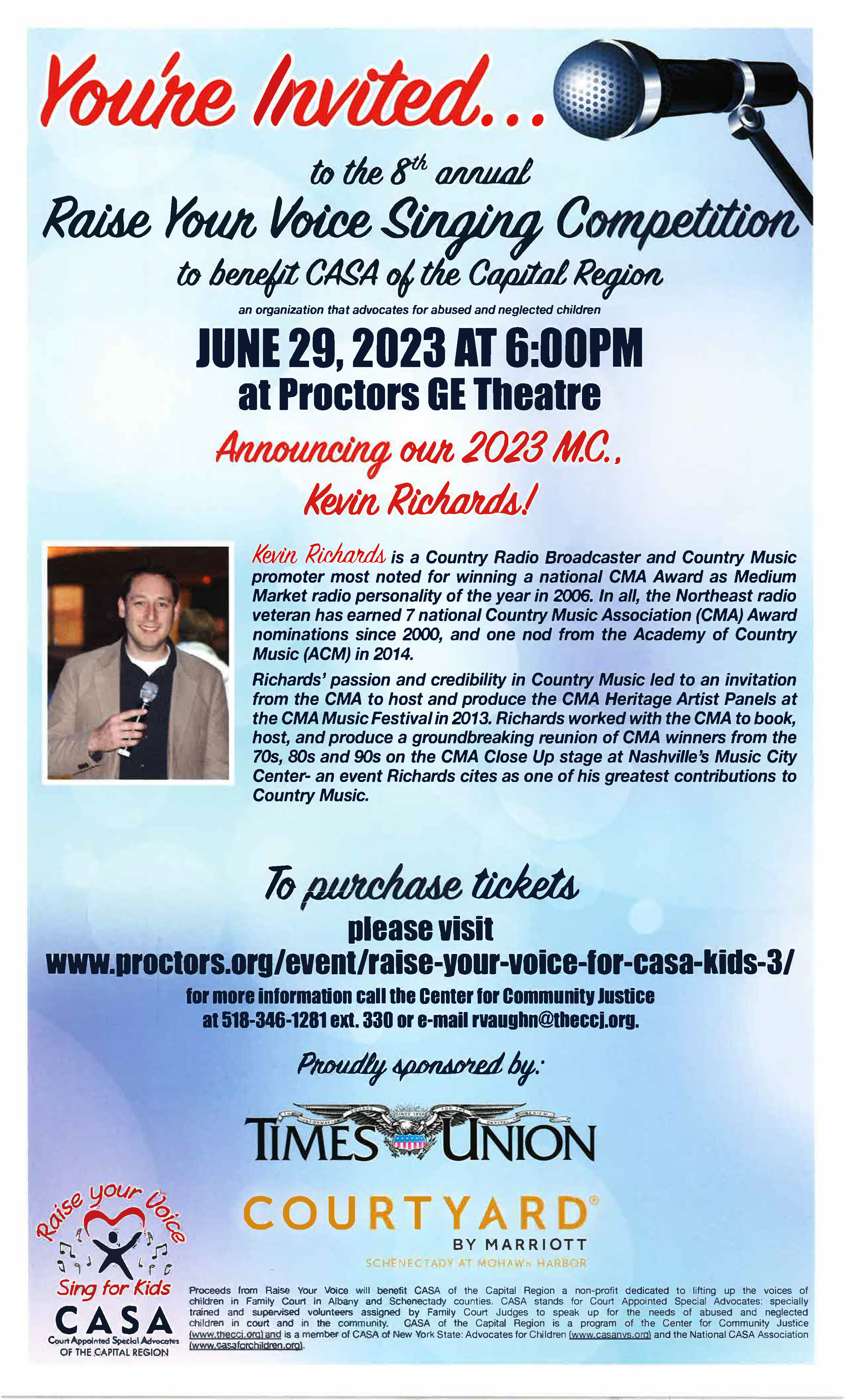 CASA of the Capital Region's 8th Annual Raise Your Voice Singing Competition