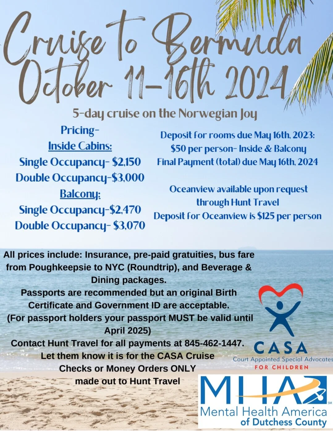 CASA of Dutchess County's Cruise to Bermuda
