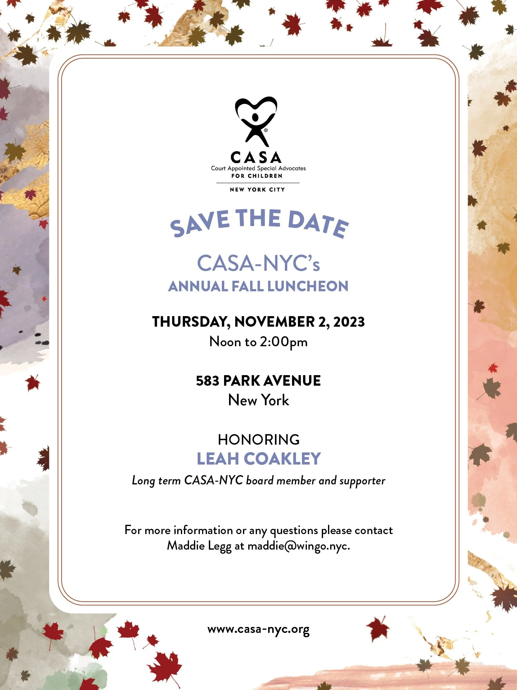 CASA-NYC's Annual Fall Luncheon