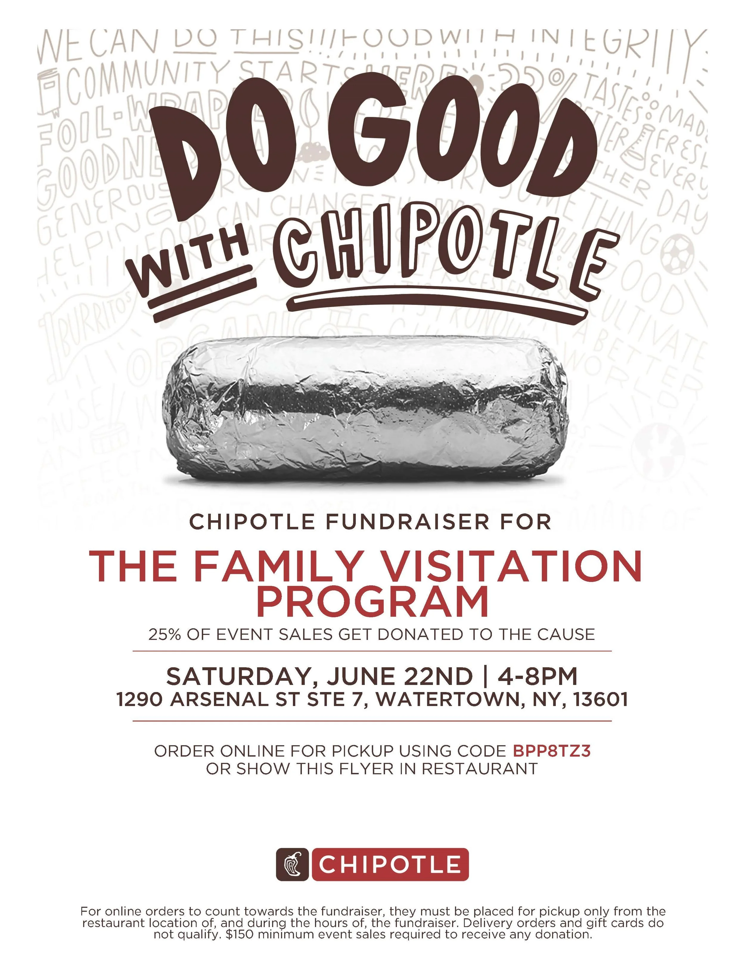 Do good with Chipotle and CASA of Jefferson County