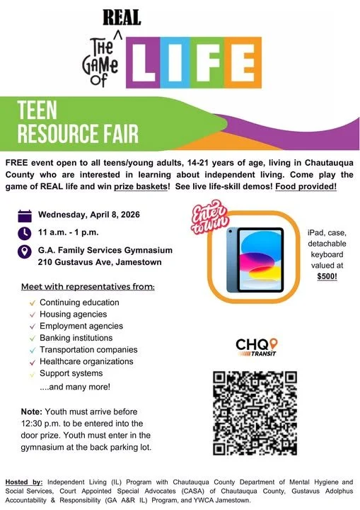 CASA of Chautauqua County's Game of Life