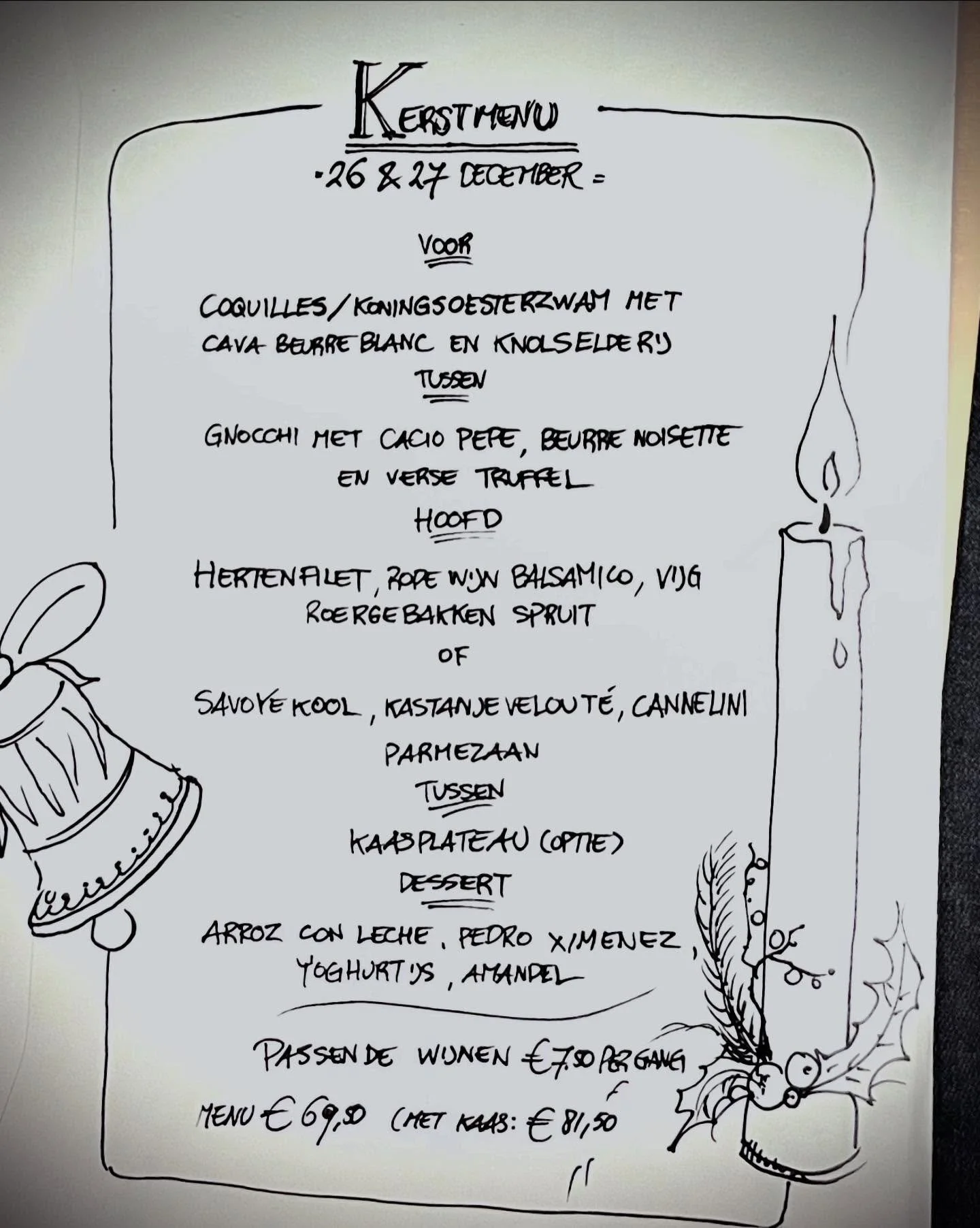 Ons kerst eten! Het beloofd een dolle boel te worden, dus vul die laatste plekken op! Hohohooooo