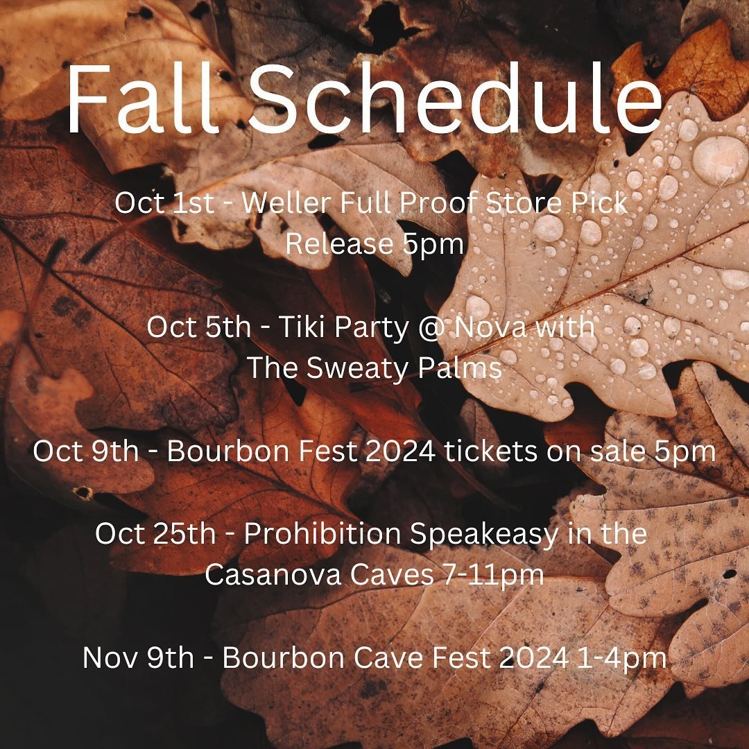 We have all of the dates and times set for our fall events. We wanted to get you the dates ASAP and more details will be on their way soon. This is our favorite time of year and we can&rsquo;t wait to see everyone in the next month.