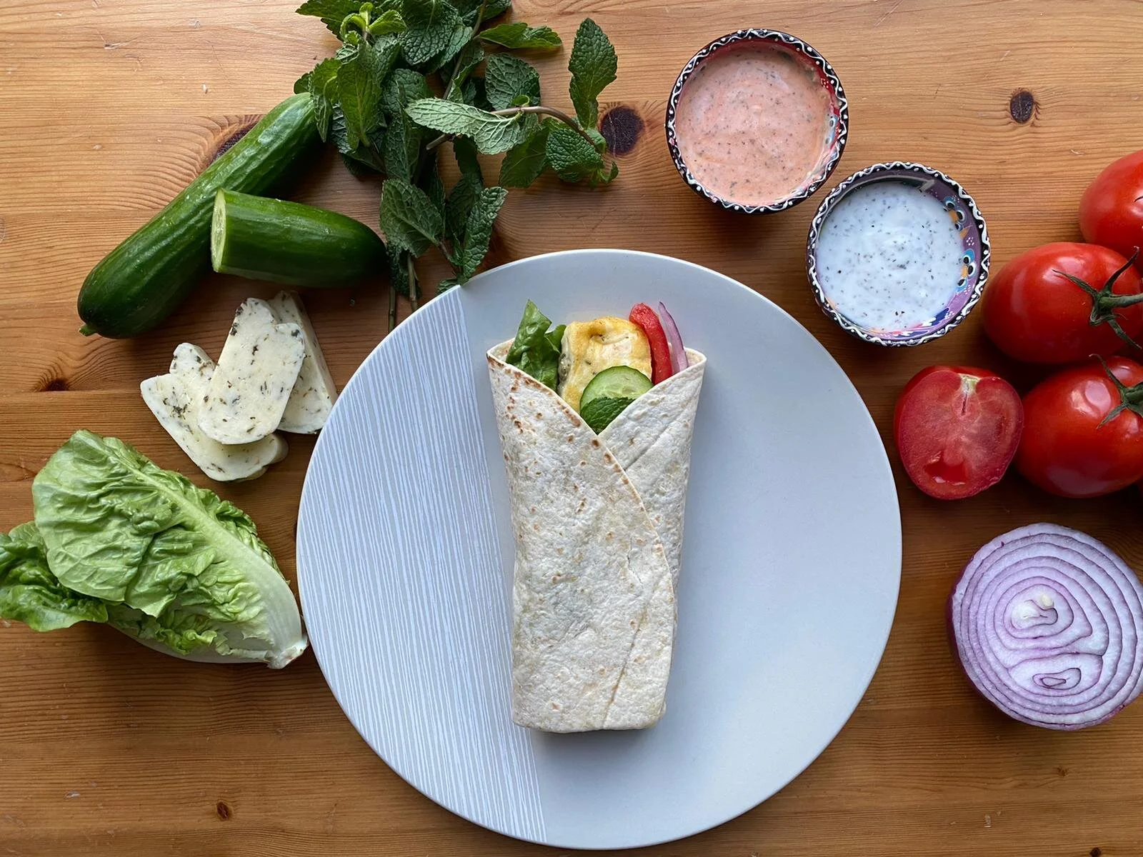  Halloumi wrap 