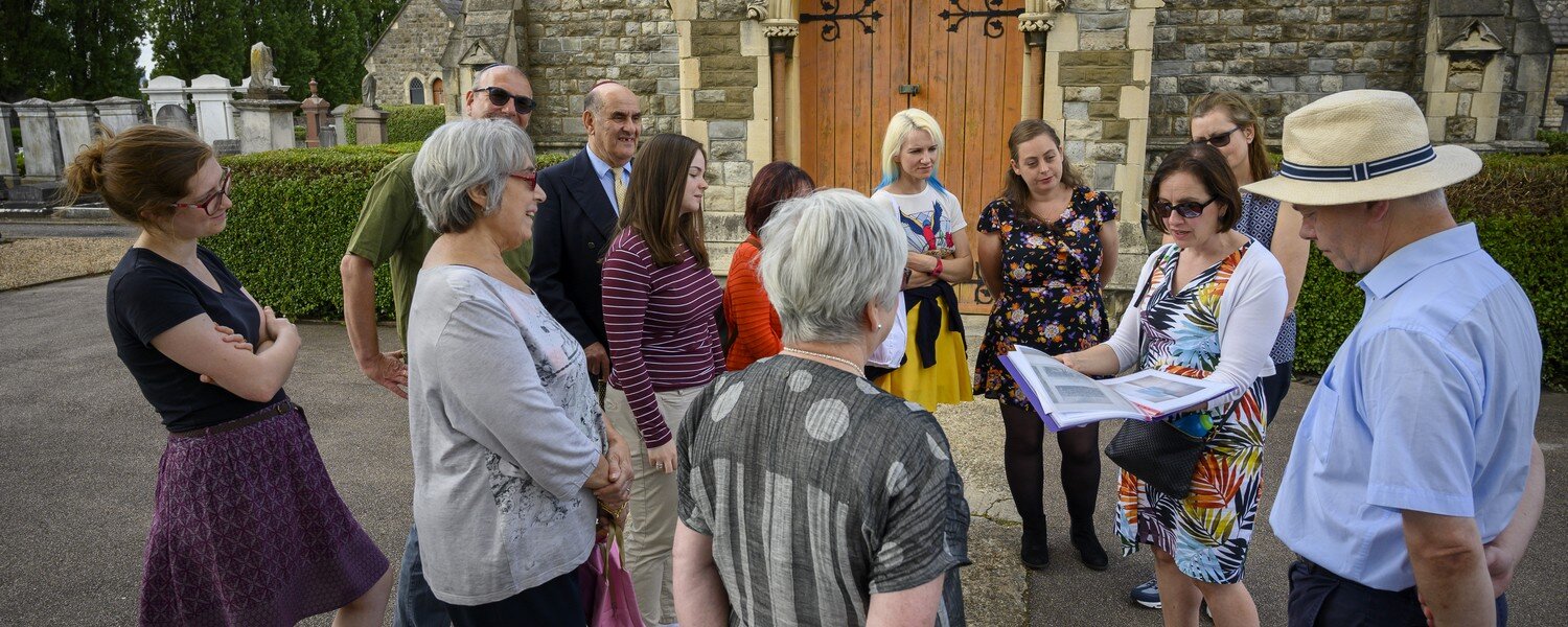 Group tours at Willesden Jewish Cemetery