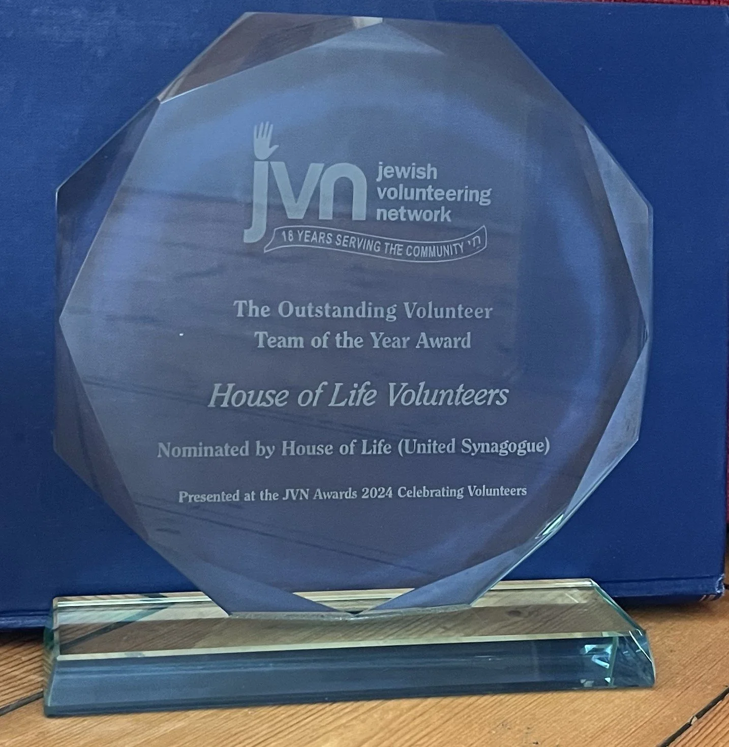 House of Life Volunteers win the Outstanding Volunteer Team of the Year Award