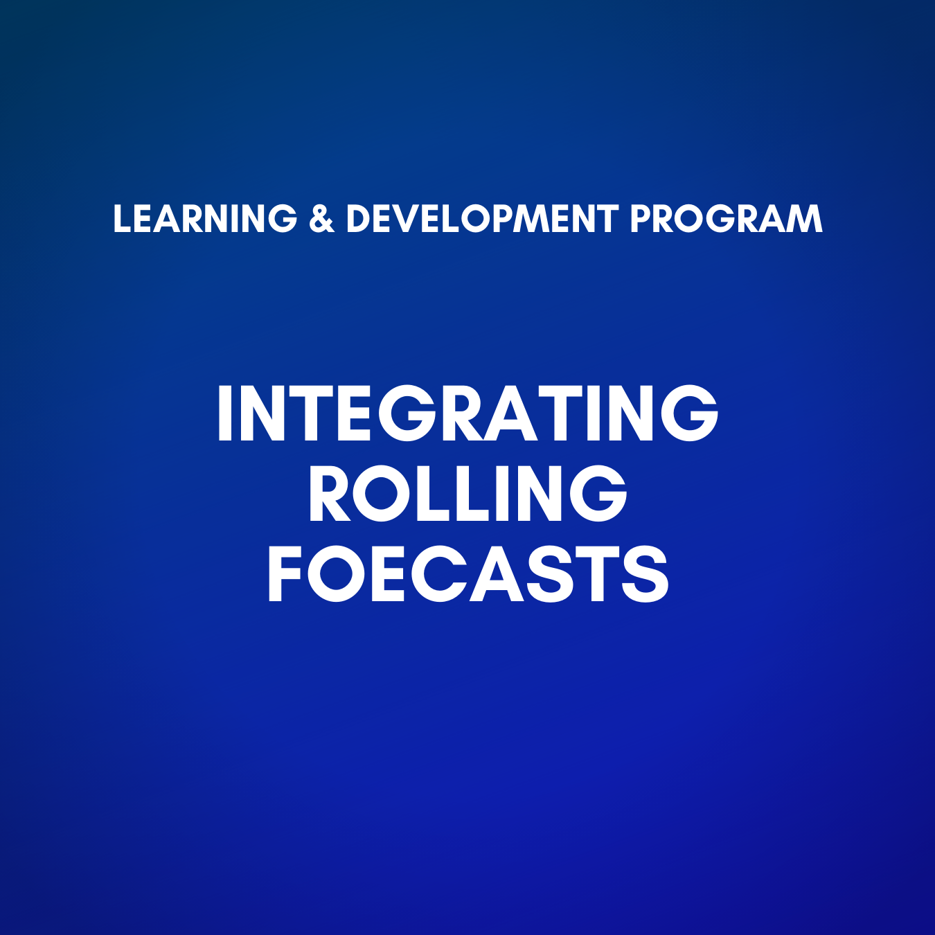Integrating Rolling Forecasts