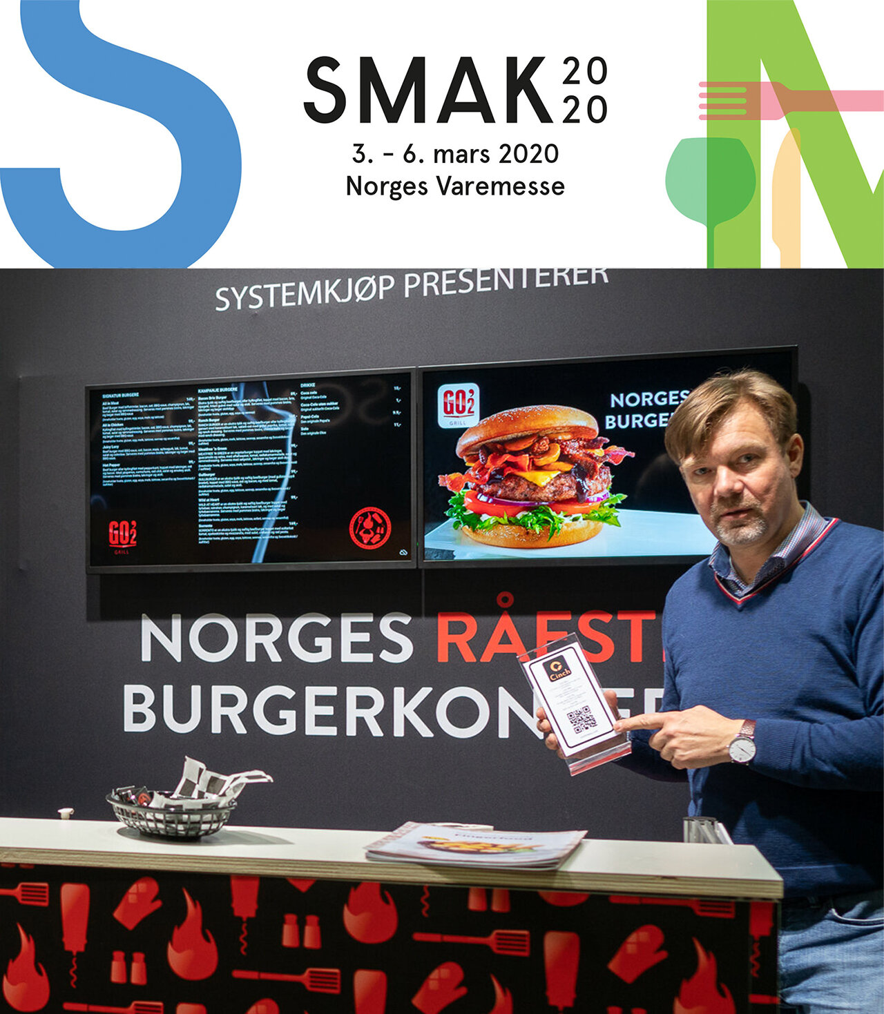 Stand D01-12 på Smak 2020 messen