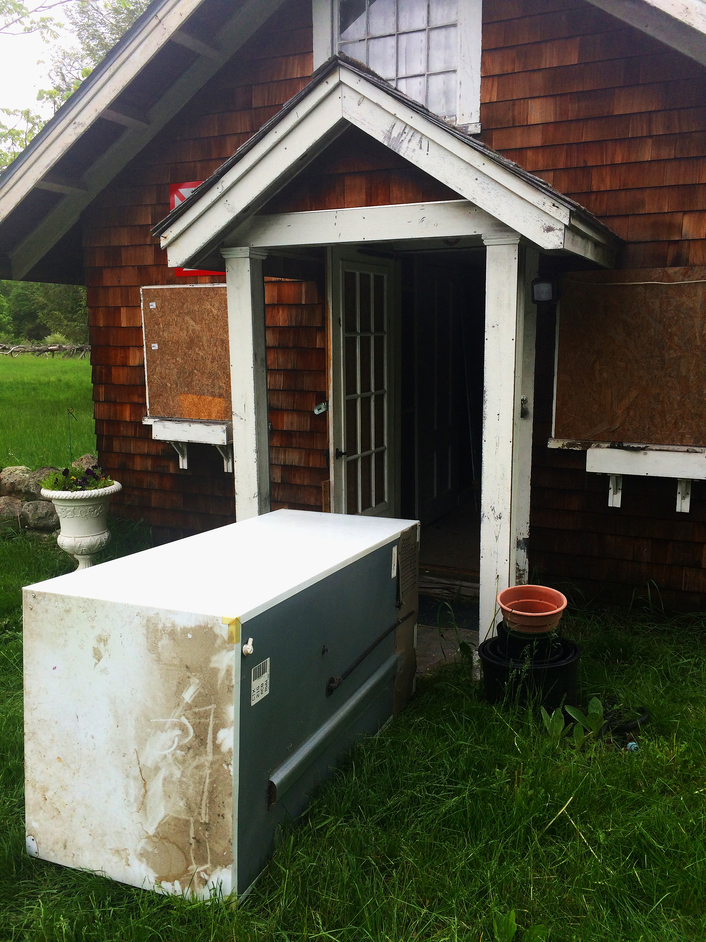 It was a near thing, but we won the battle against the gross old fridge!