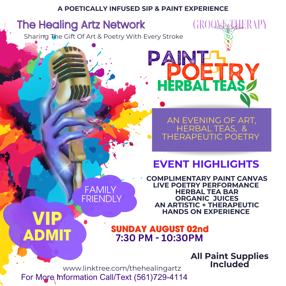 Paint. Poetry. Plus Herbal Teas VIP Admission