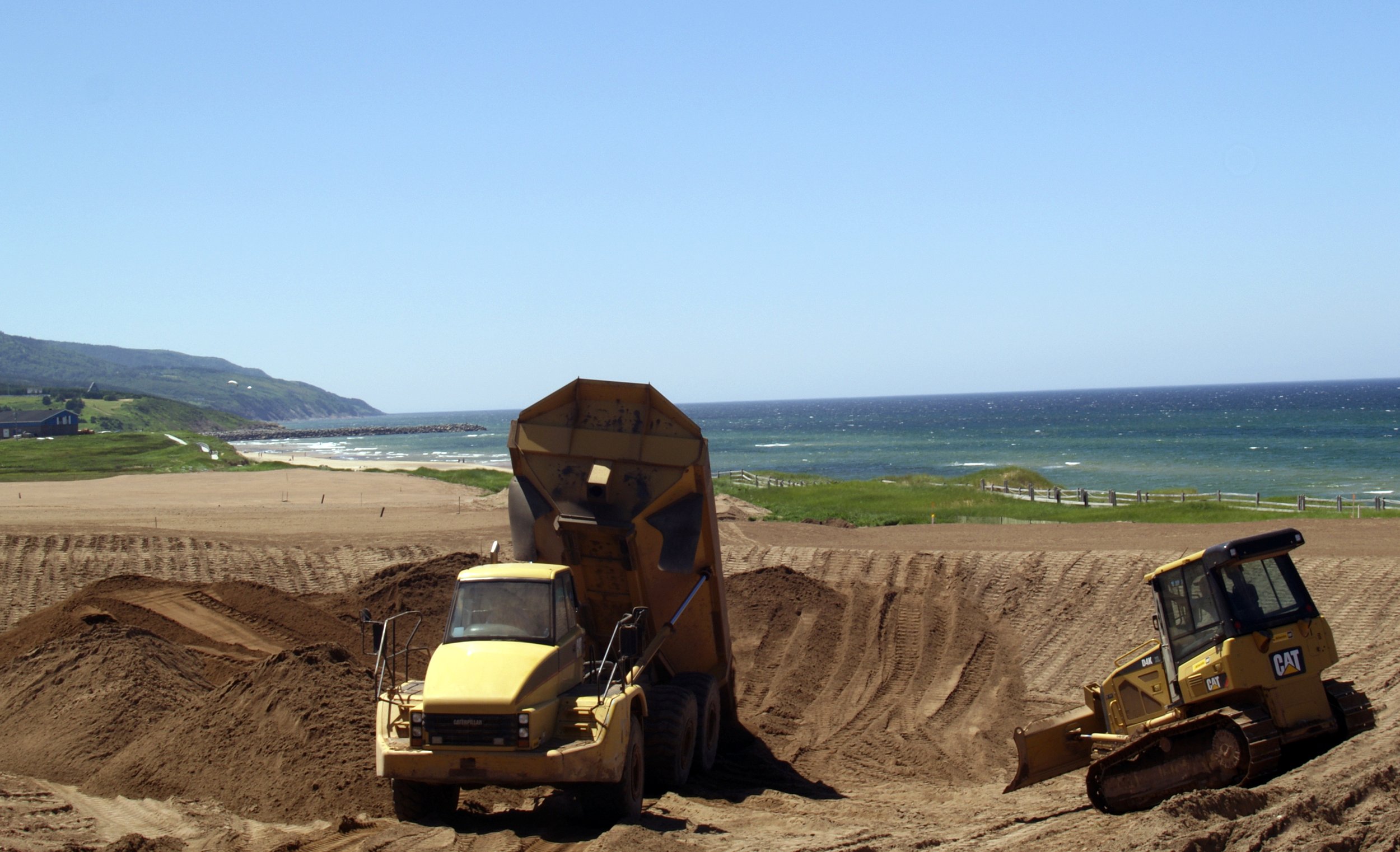 Bulk earthwork at Cabot Links Nova Scotia