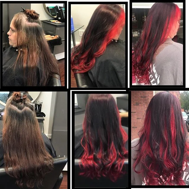 Kendra&rsquo;s amazing transformation ❤️❤️❤️@matrix @empowerbeautyco #northshorestylist #socultcolor #fantasyhair #haircolor