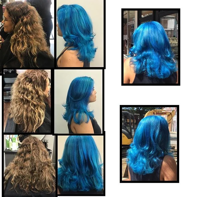 Maryella&rsquo;s gorgeous makeover @matrix @empowerbeautyco #socolorcult #fantasyhair