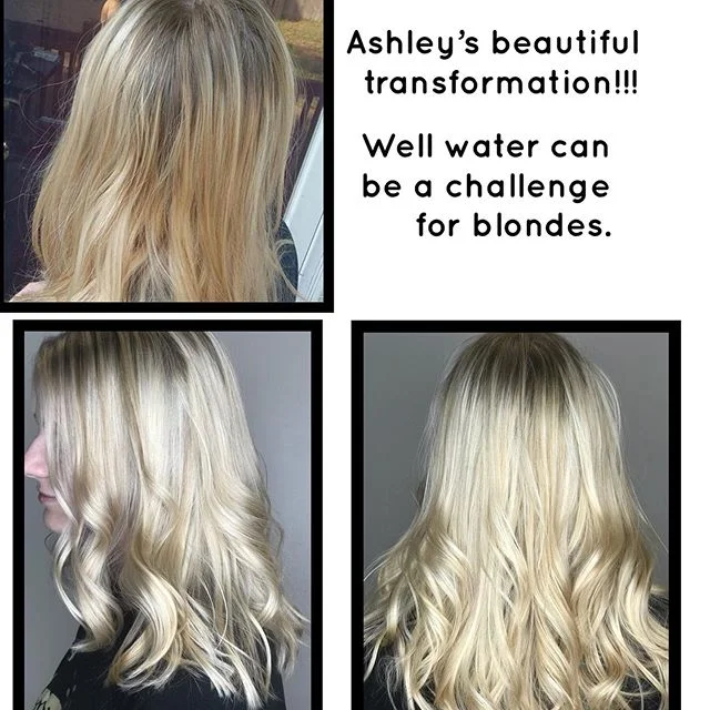 Ashley&rsquo;s dreams of being a cooler blonde have begun!!!
After some pre treating and bonding treatments. We achieved a great result already 😍😍😍
