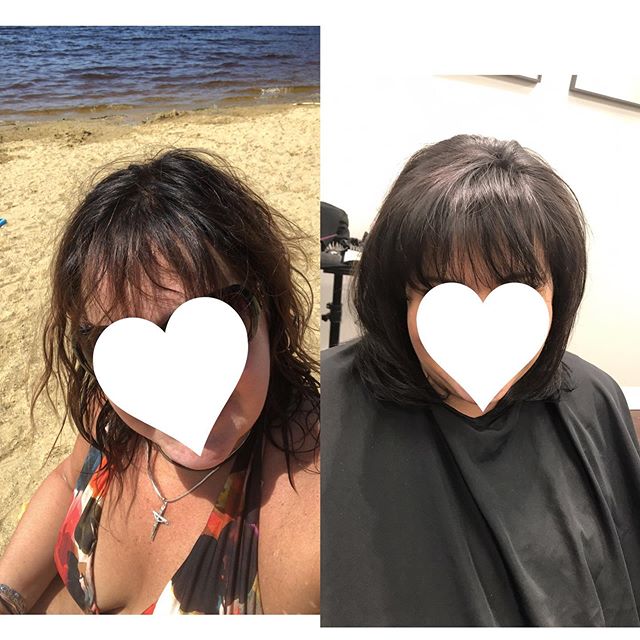 This beautiful guest was traumatized when she started losing her hair. She came in looking for help. Five months later being diligent with her @phytoparis hair recovery system, she is finally seeing her hair and confidence again!
