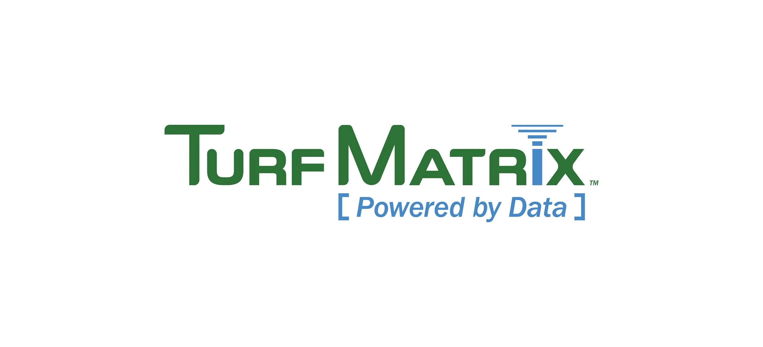 Turf Matrix logo with the slogan "Powered by Data" underneath