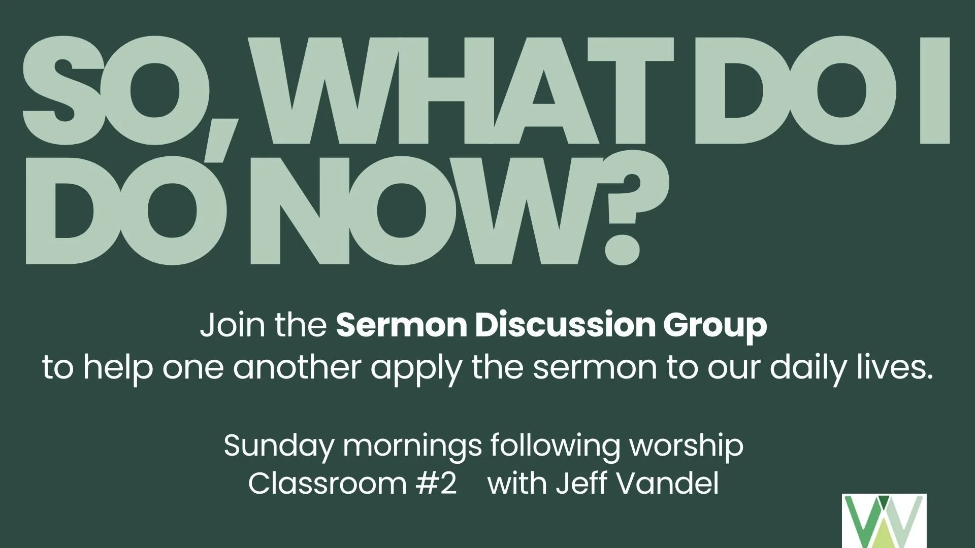 Sunday School Weston UMC 2