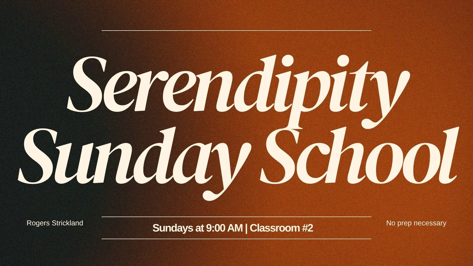 Sunday Bible Study Weston UMC