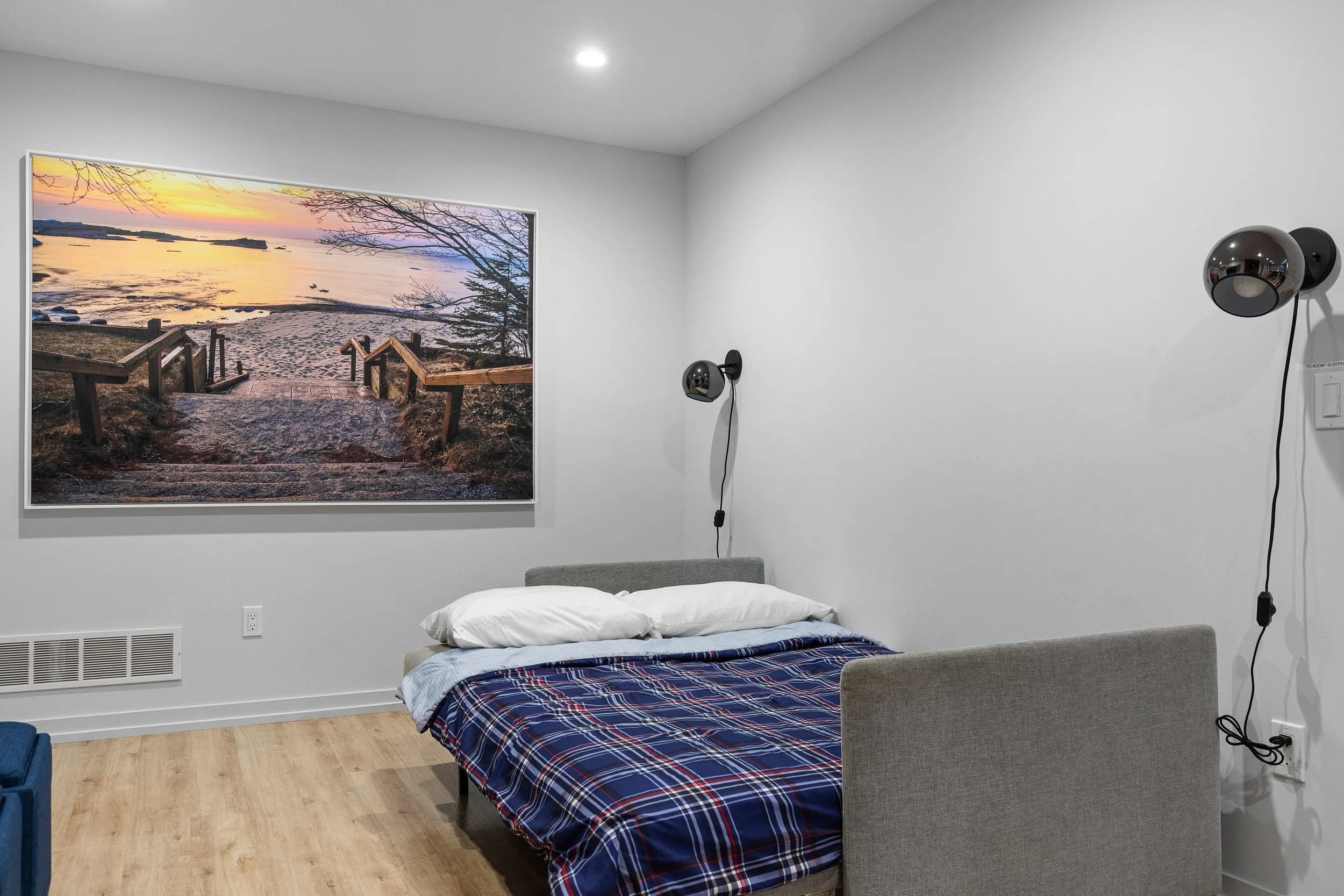 This sofa turns into a Queen sized bed