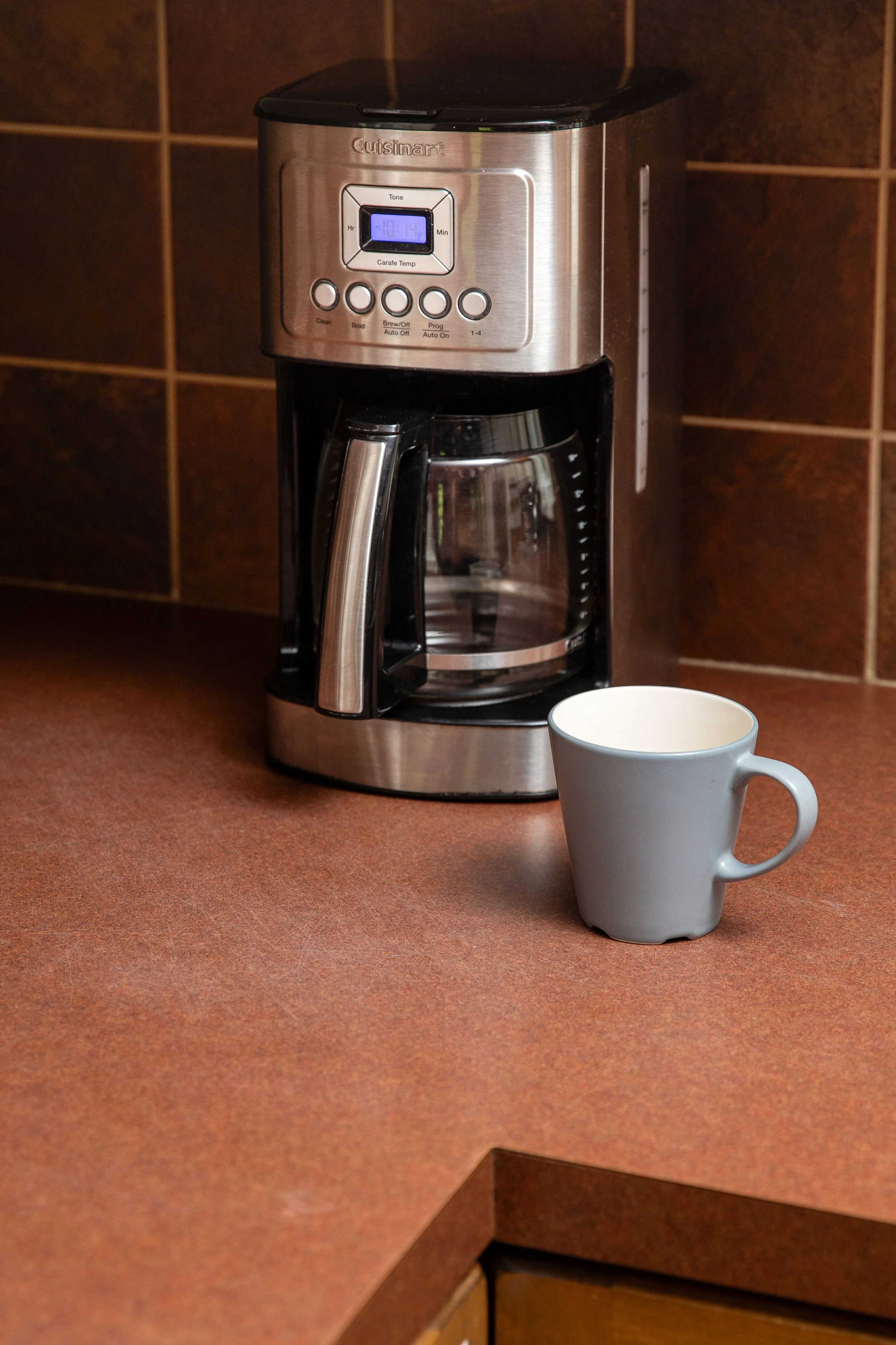 Drip coffee maker, filters are provided