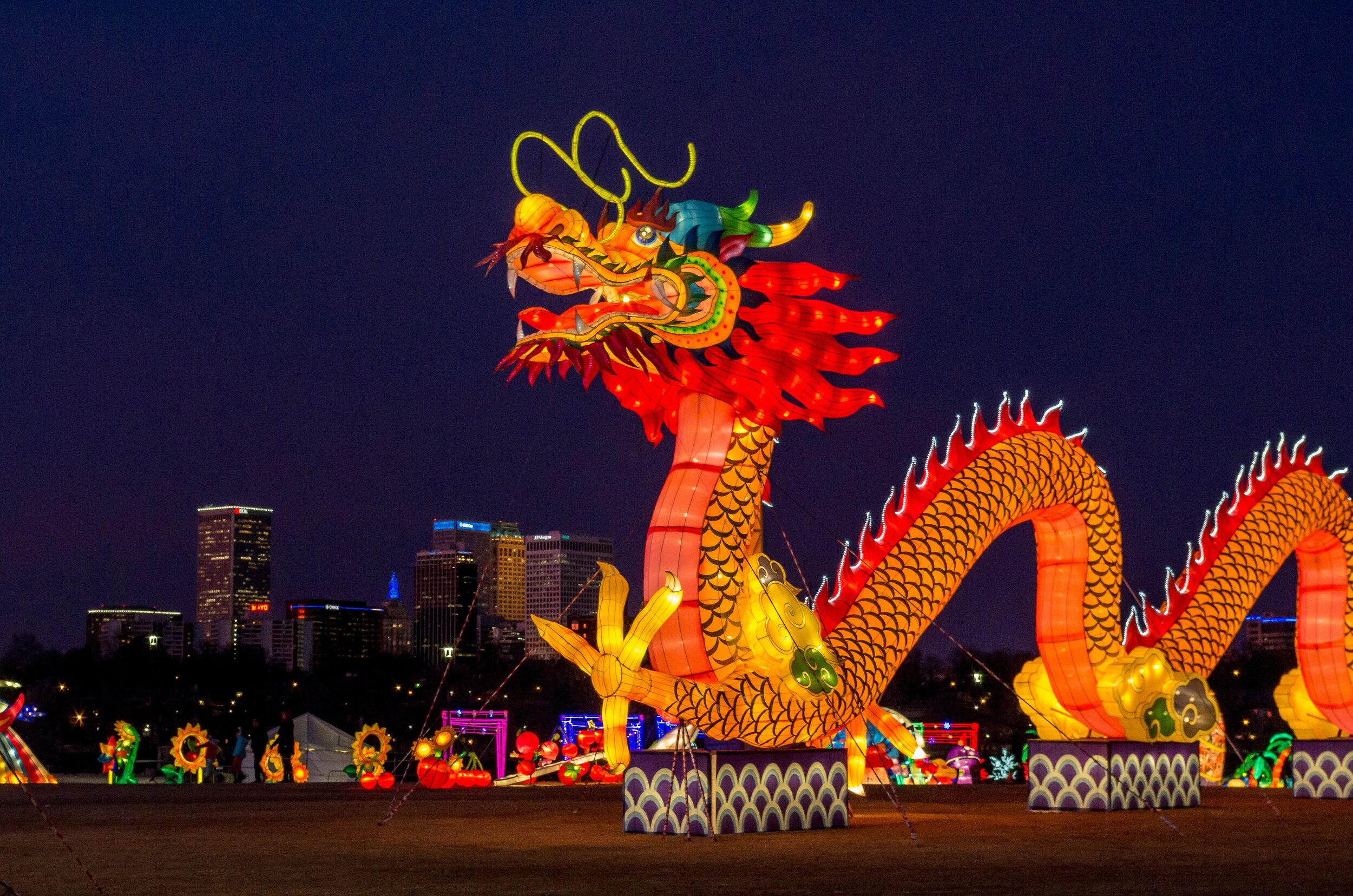 Chinese dragon and financial quiz