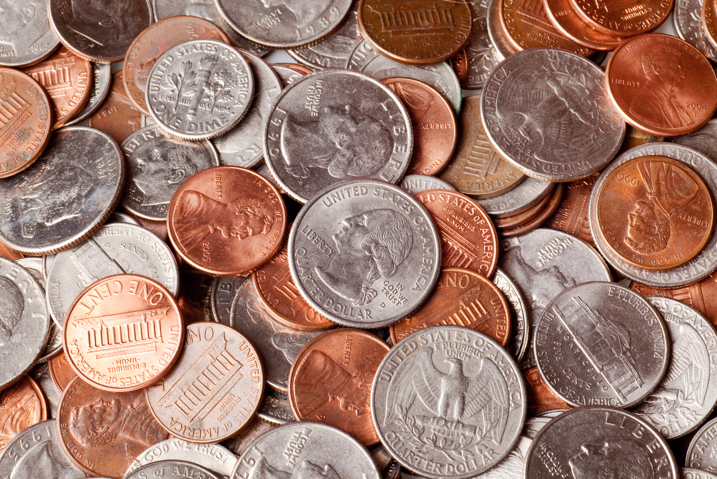 What do you do with loose change? 