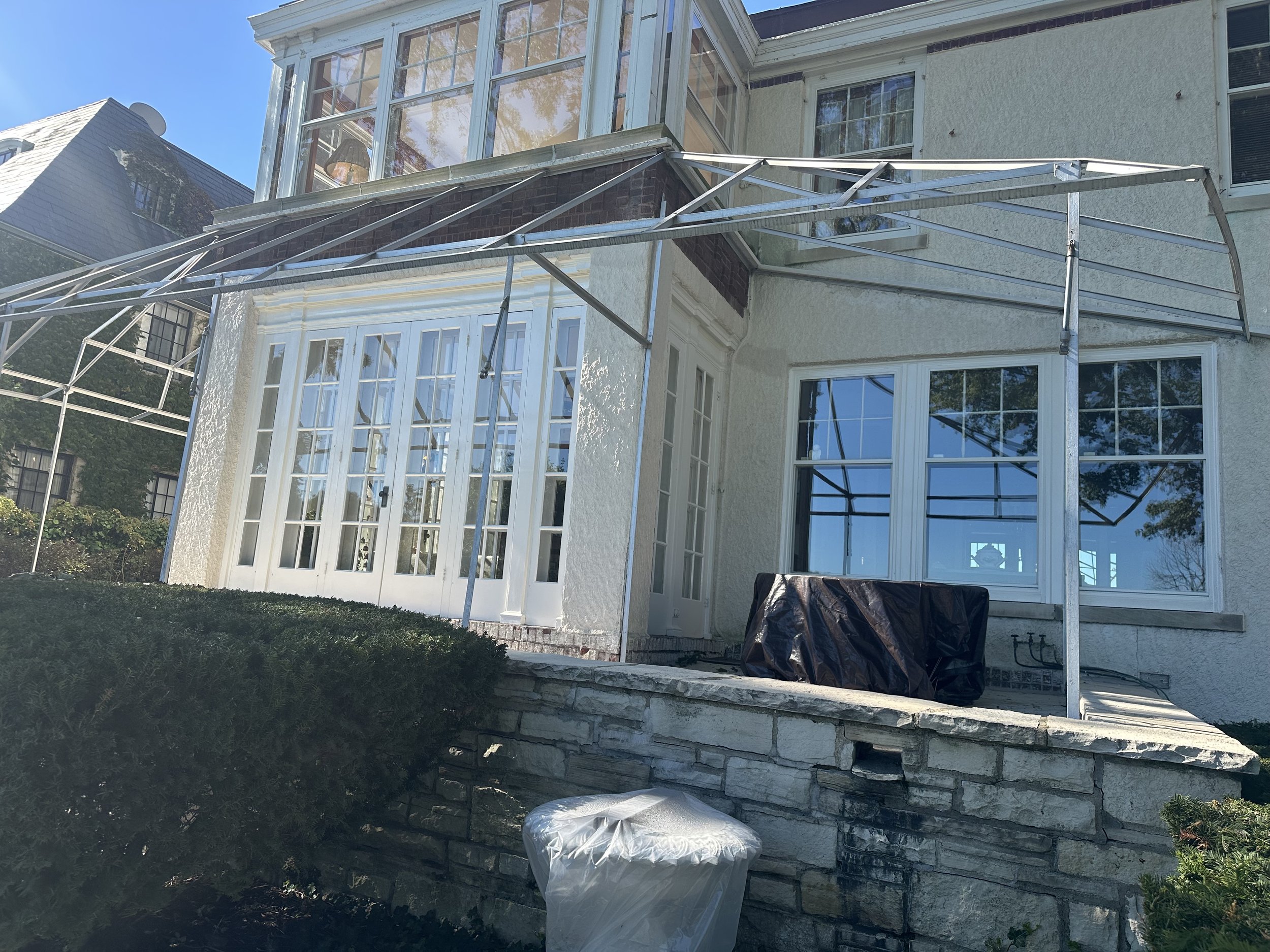 Before repairs, Edgemere house, Evanston