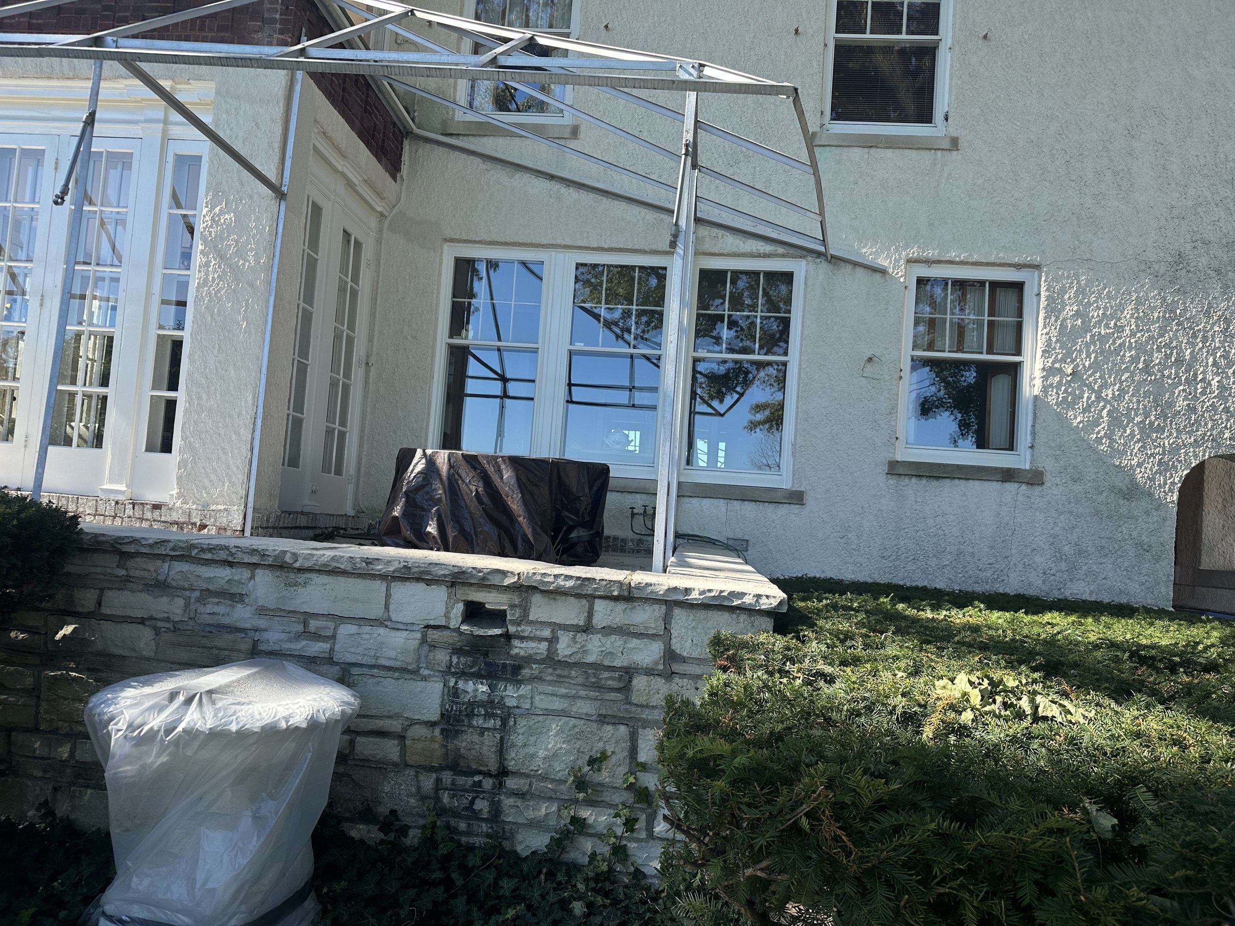 Before repairs, Edgemere house, Evanston