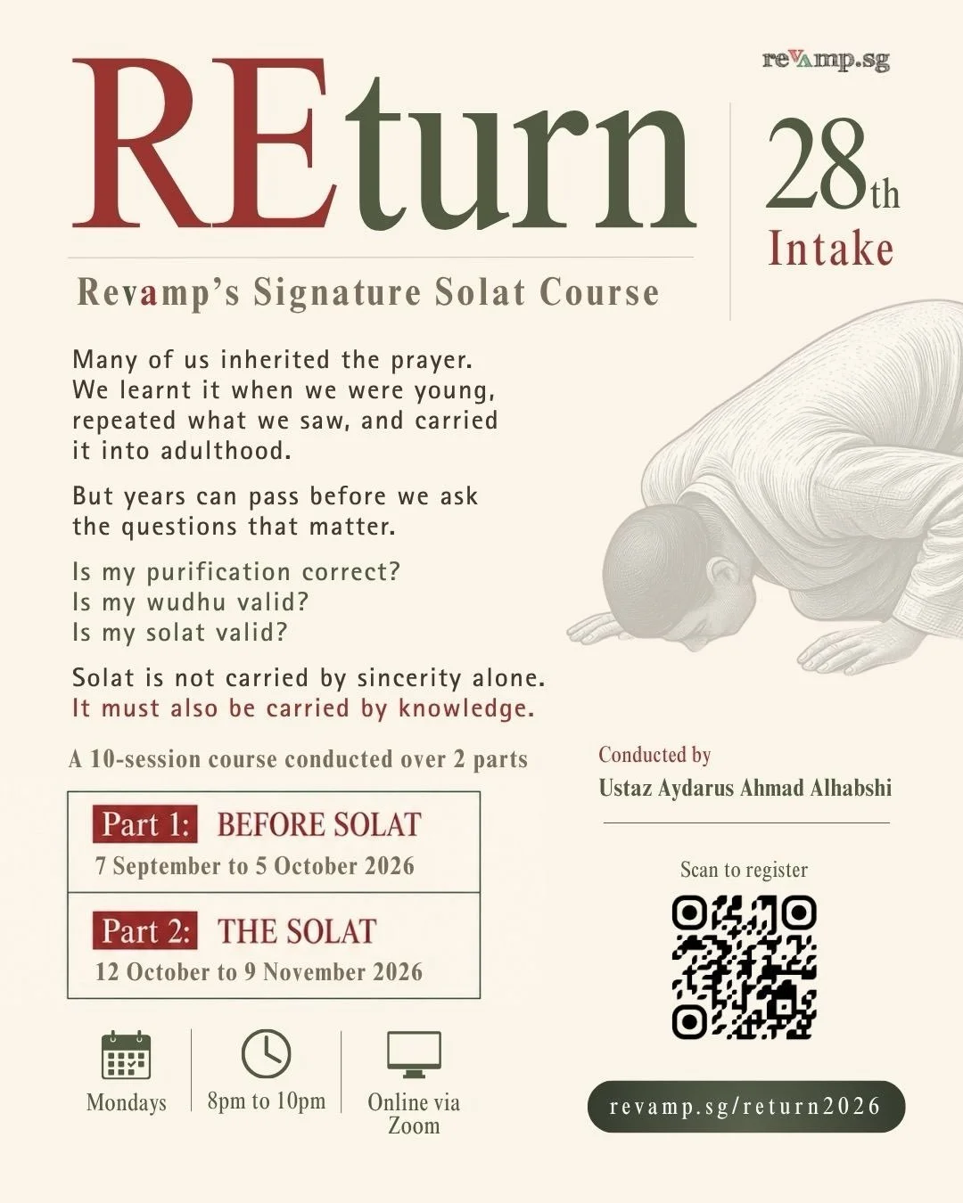 RETURN &amp; RECITE sessions 2026

A little update on a change of plans.

With the arrival of Rabi&rsquo;ul Awal, August has become much more packed than we initially expected with a number of commitments involving our children&rsquo;s qasidah team.

