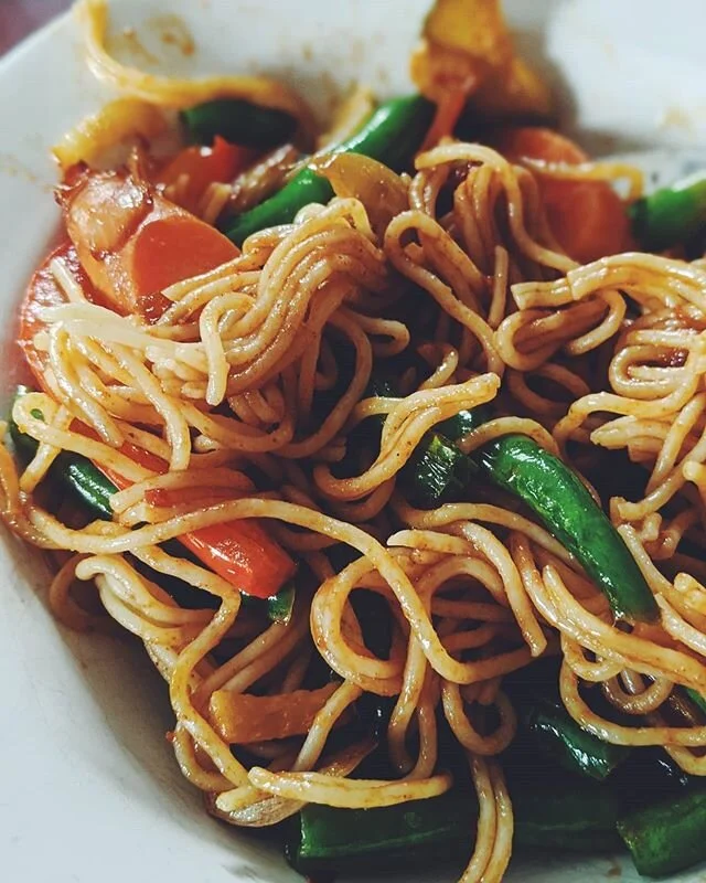 Plant Based Stir Fry is always a win. Chop up an onion, garlic and some ginger along with literally any vegetables and saute in sesame oil. Add in some Millet and Brown Rice Ramen from @lotusfoods or any noodle of choice. Maybe top with fresh scallio