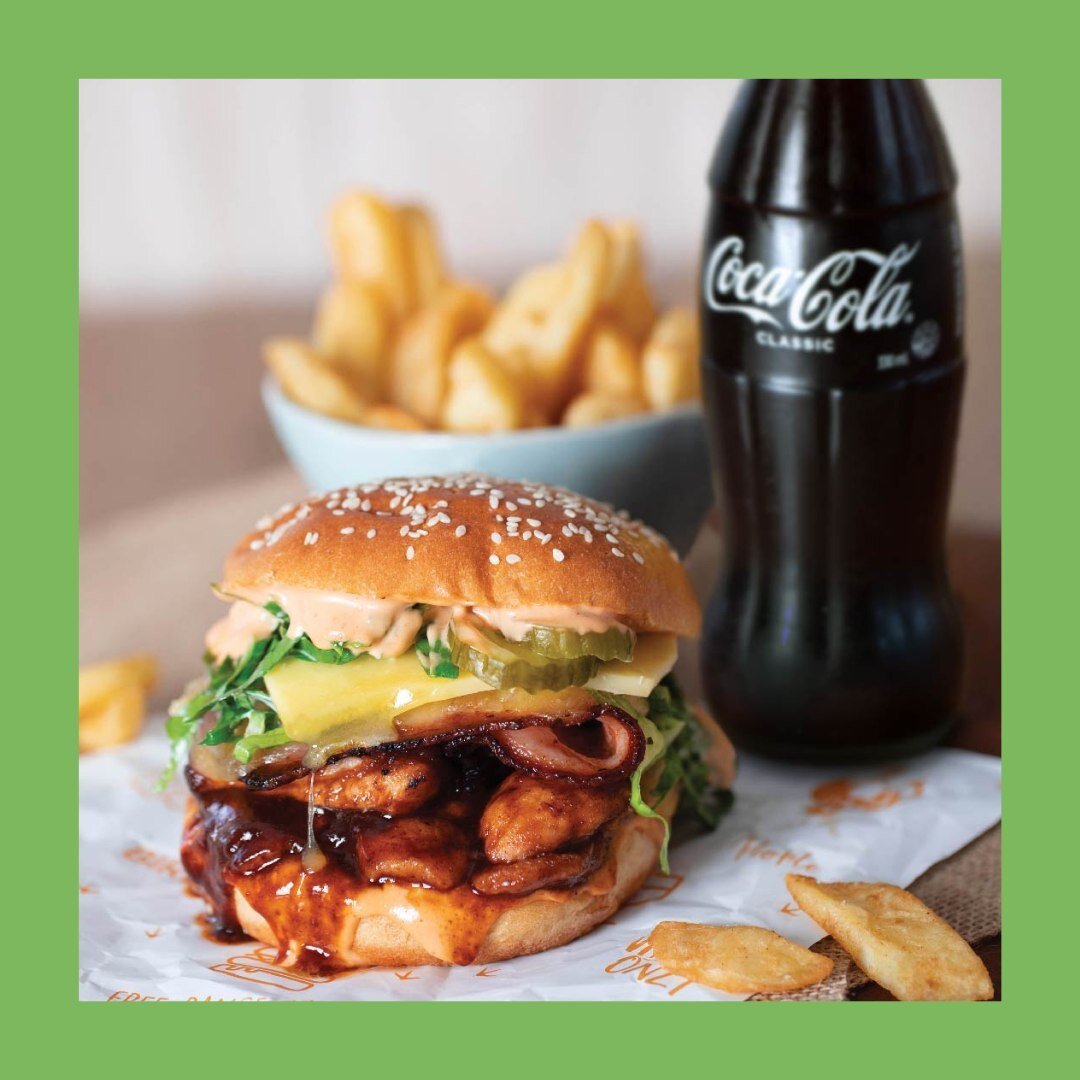 Hangry? You can always count on a burger to do the trick. Bird on a Wire at the Village has a new promo! That means you can pick up a Bird Burger Combo for just $27 with beer battered chips and drink*⁠
⁠
*Select any drink from the 300ml CocaCola rang