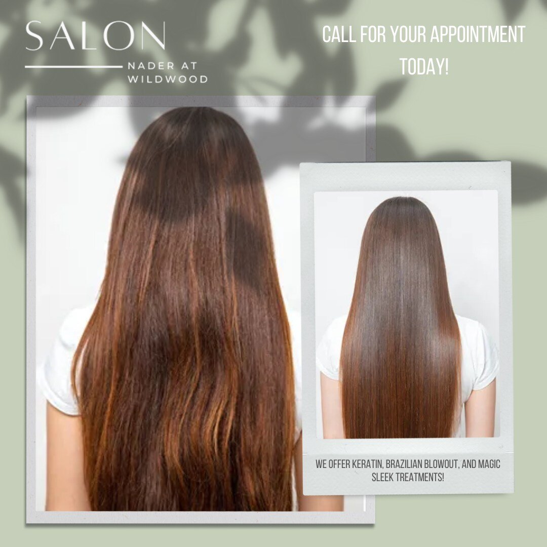 Summer is coming, and here in the DMV, you know that means humidity! Beat the frizz with one of our 3 treatment options: Magic Sleek, Keratin, or Brazilian Blowout! Call today for a consultation to see what is best for your hair!

 #salonnaderdc #sal