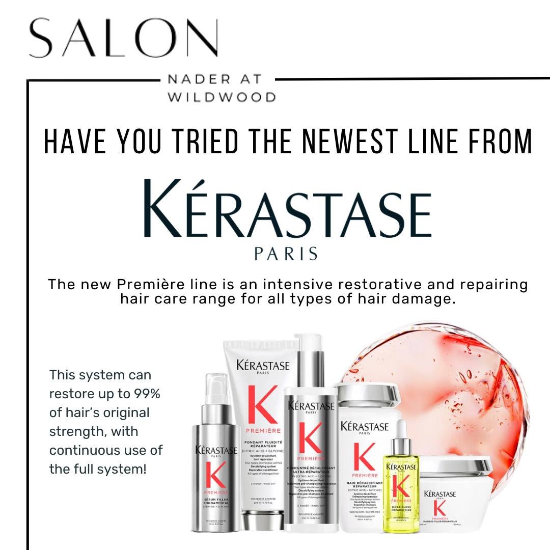 Have you tried the newest line from Kerastase yet? This dual-action repair line is the latest tool for your hair arsenal! Come in and see if this line is right for you!

 #salonnader #salonnaderatwildwood #HairTreatment #k&eacute;rastase #bethesdahai